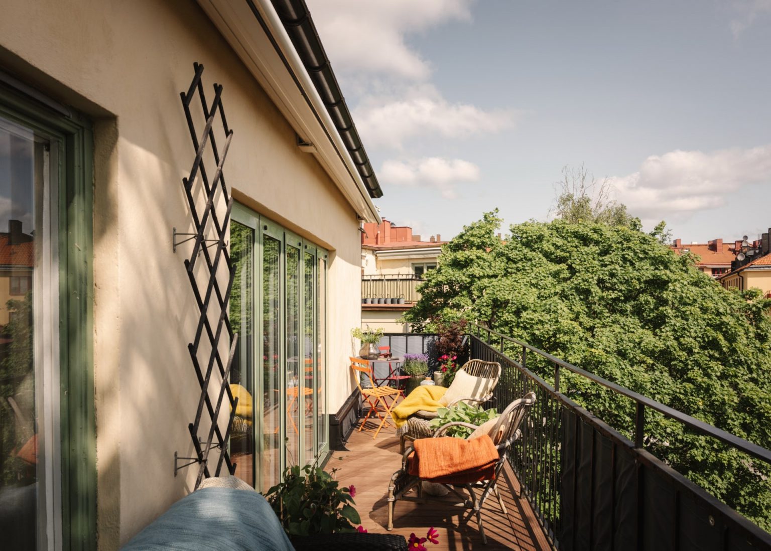 terrasse appartement en attique