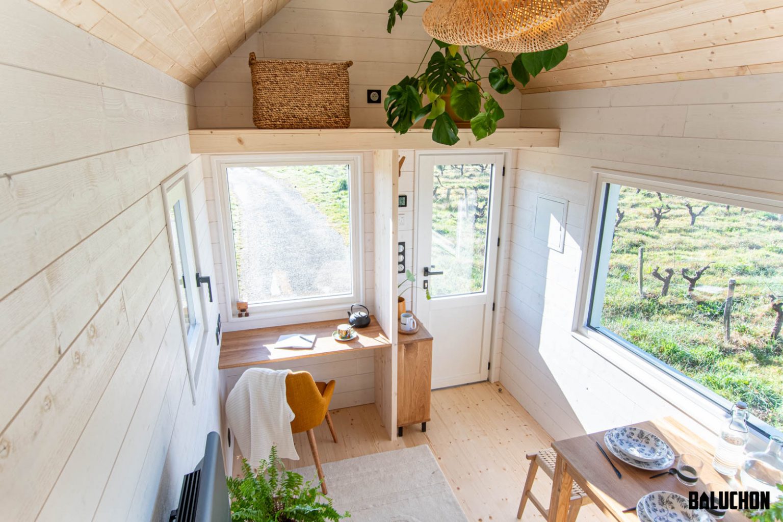intérieur mini maison mobile Baluchon