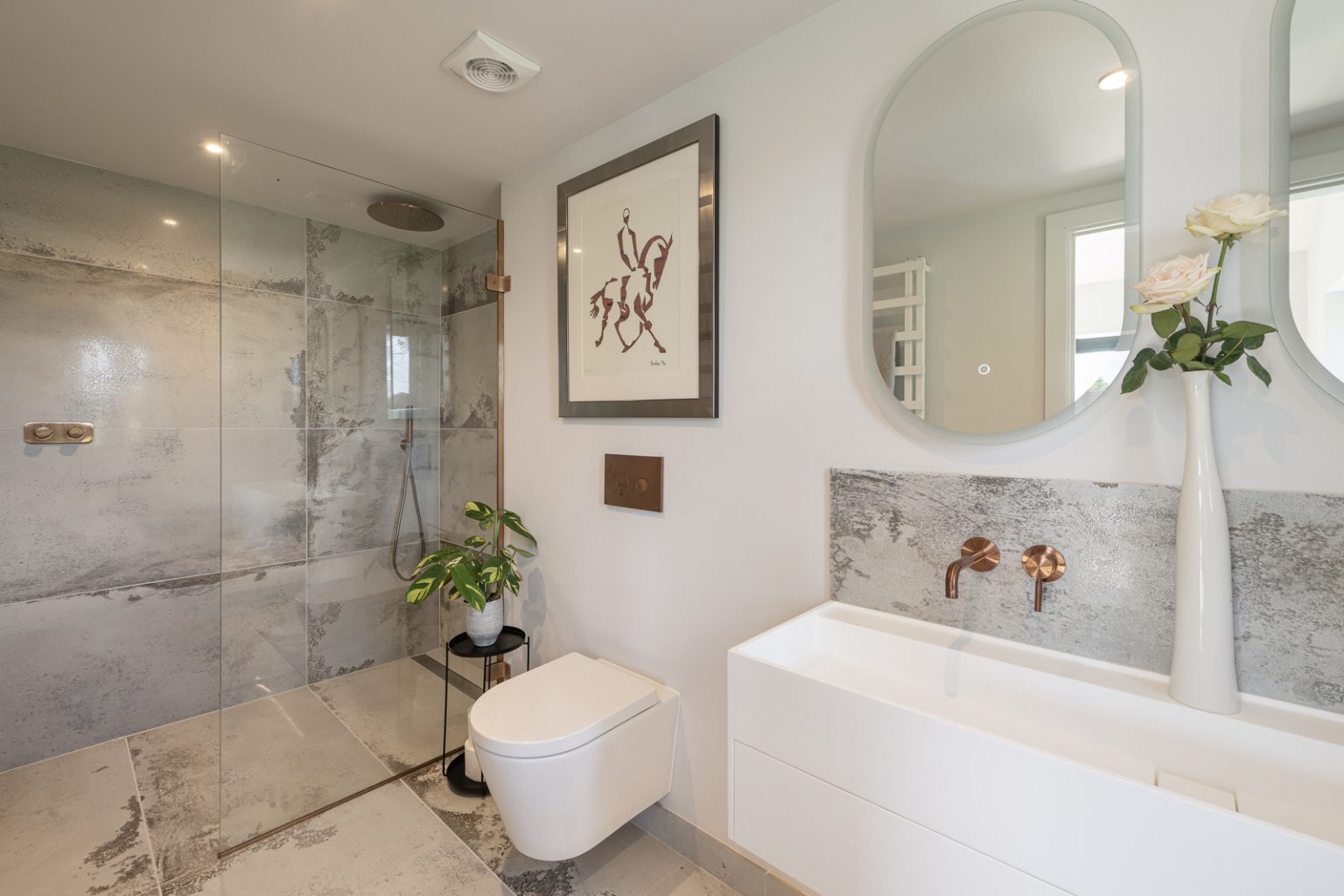 salle de bain design marbre