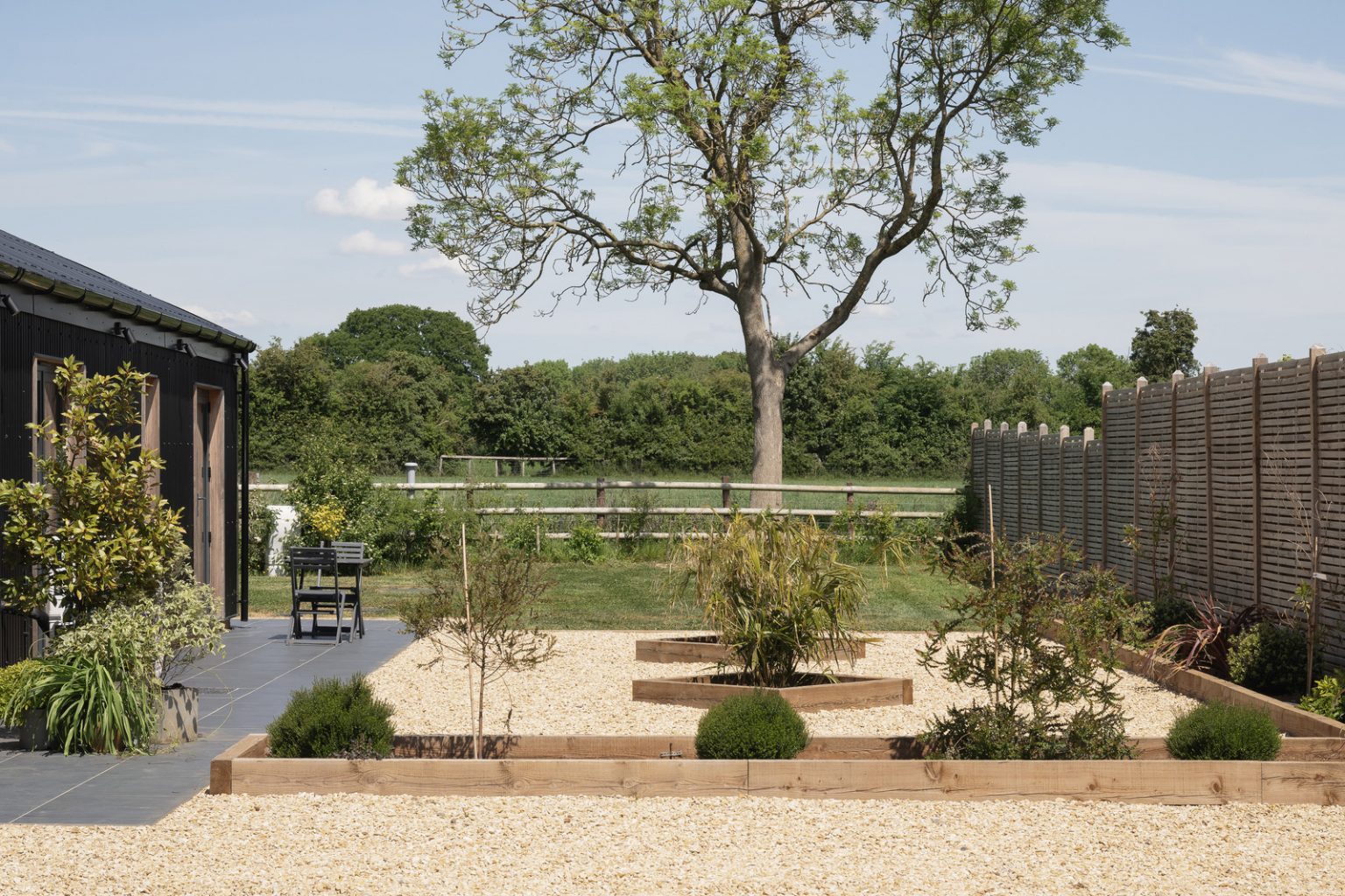 jardin maison contemporaine