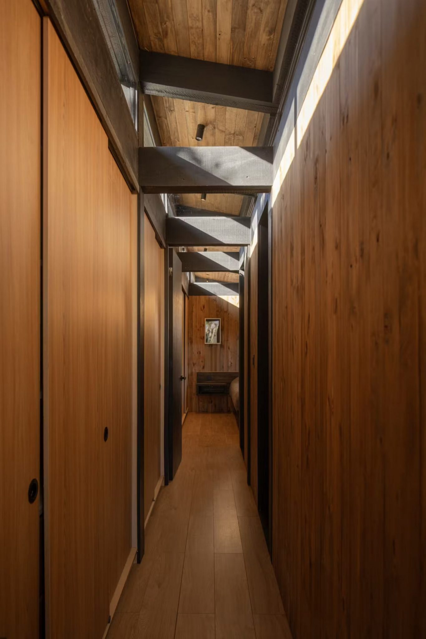 couloir maison en bois