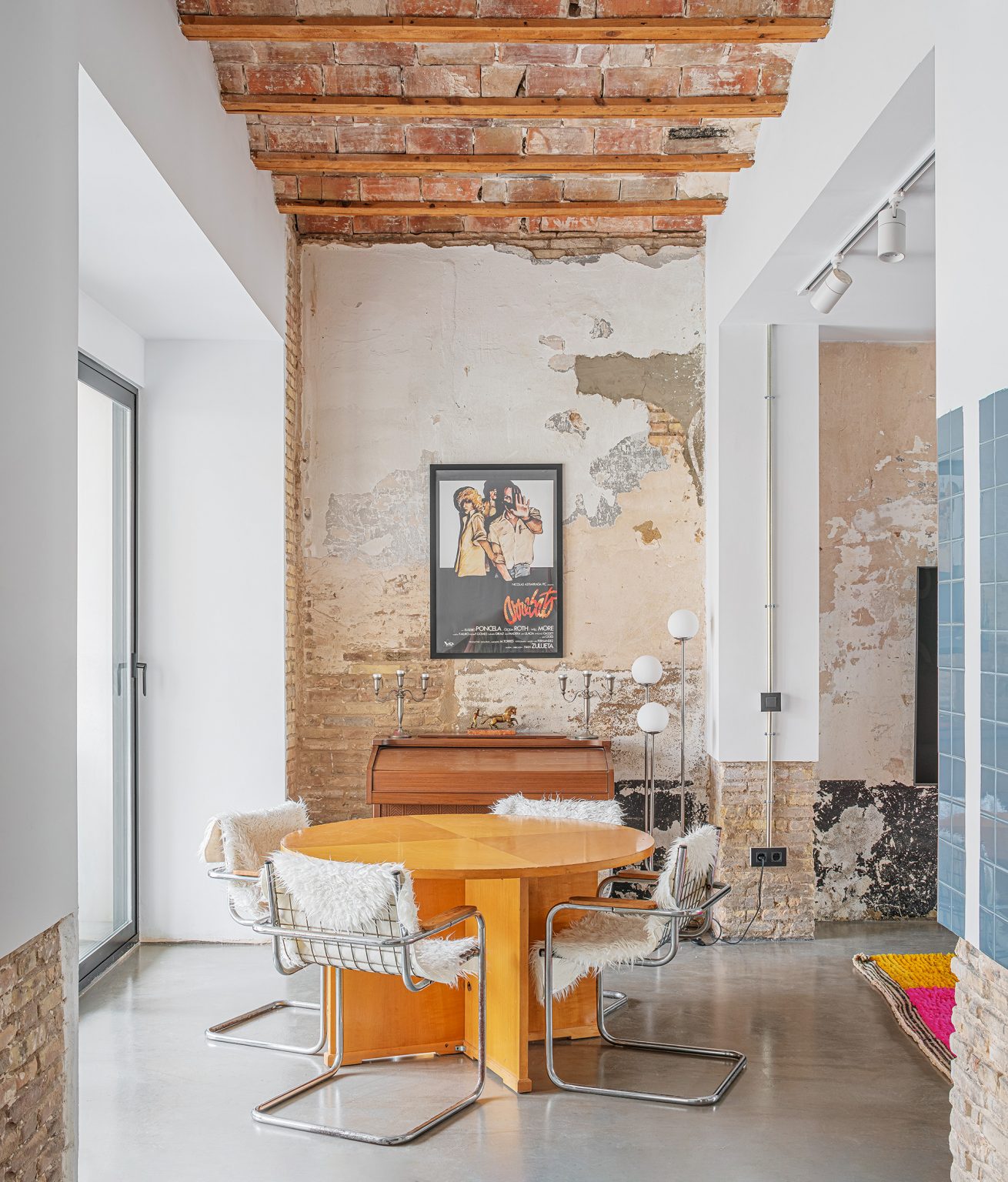 salle à manger maison loft décoration vintage
