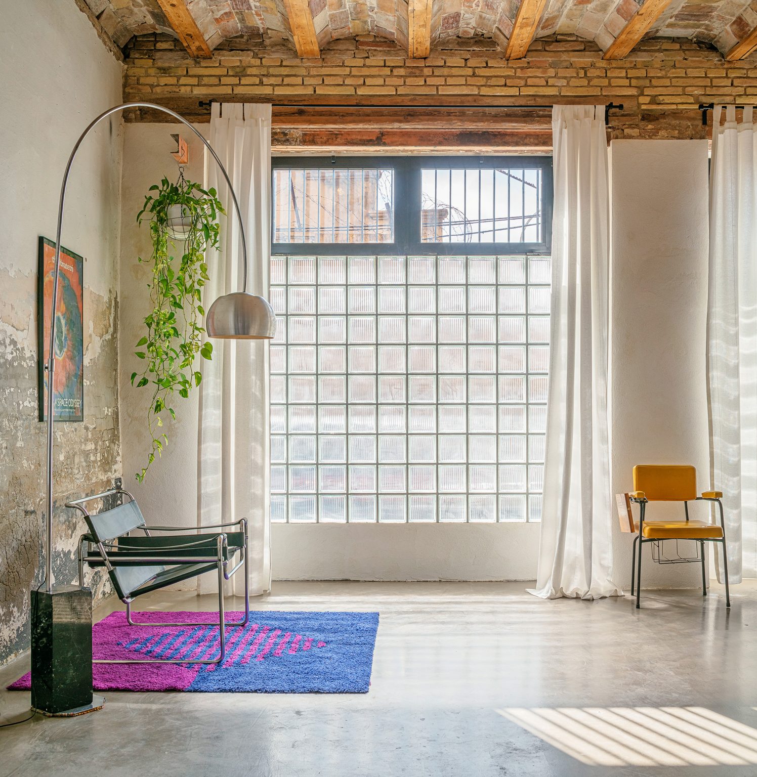 salon maison loft décoration vintage