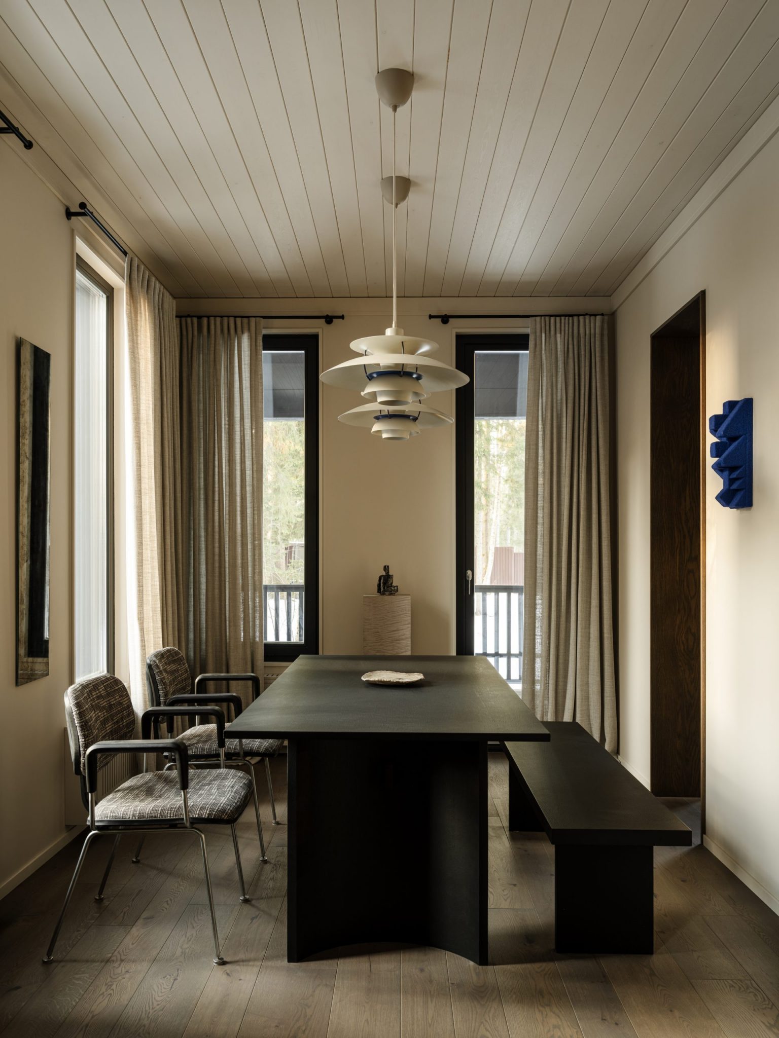 salle à manger décoration scandinave vintage