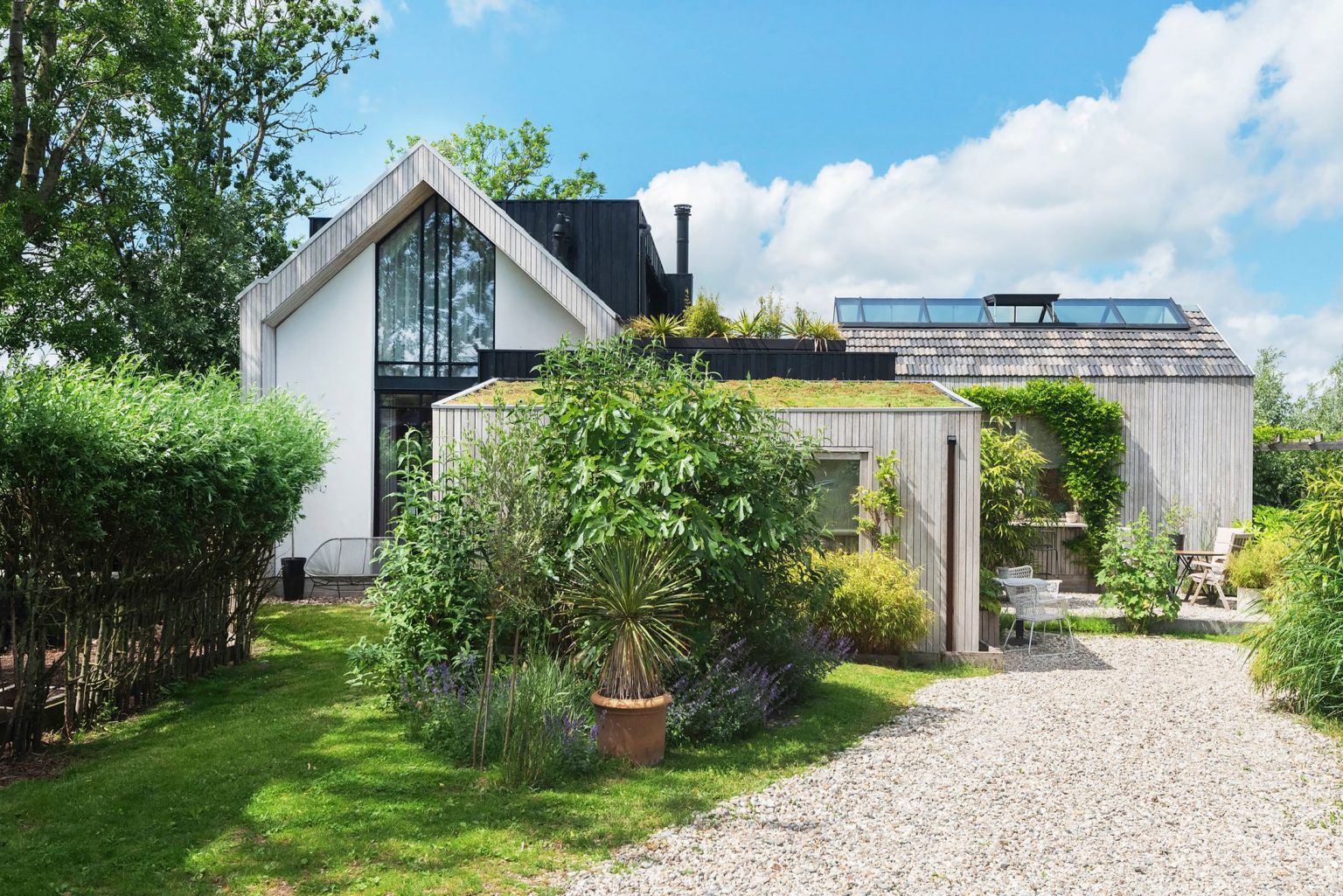 maison contemporaine pignon vitré