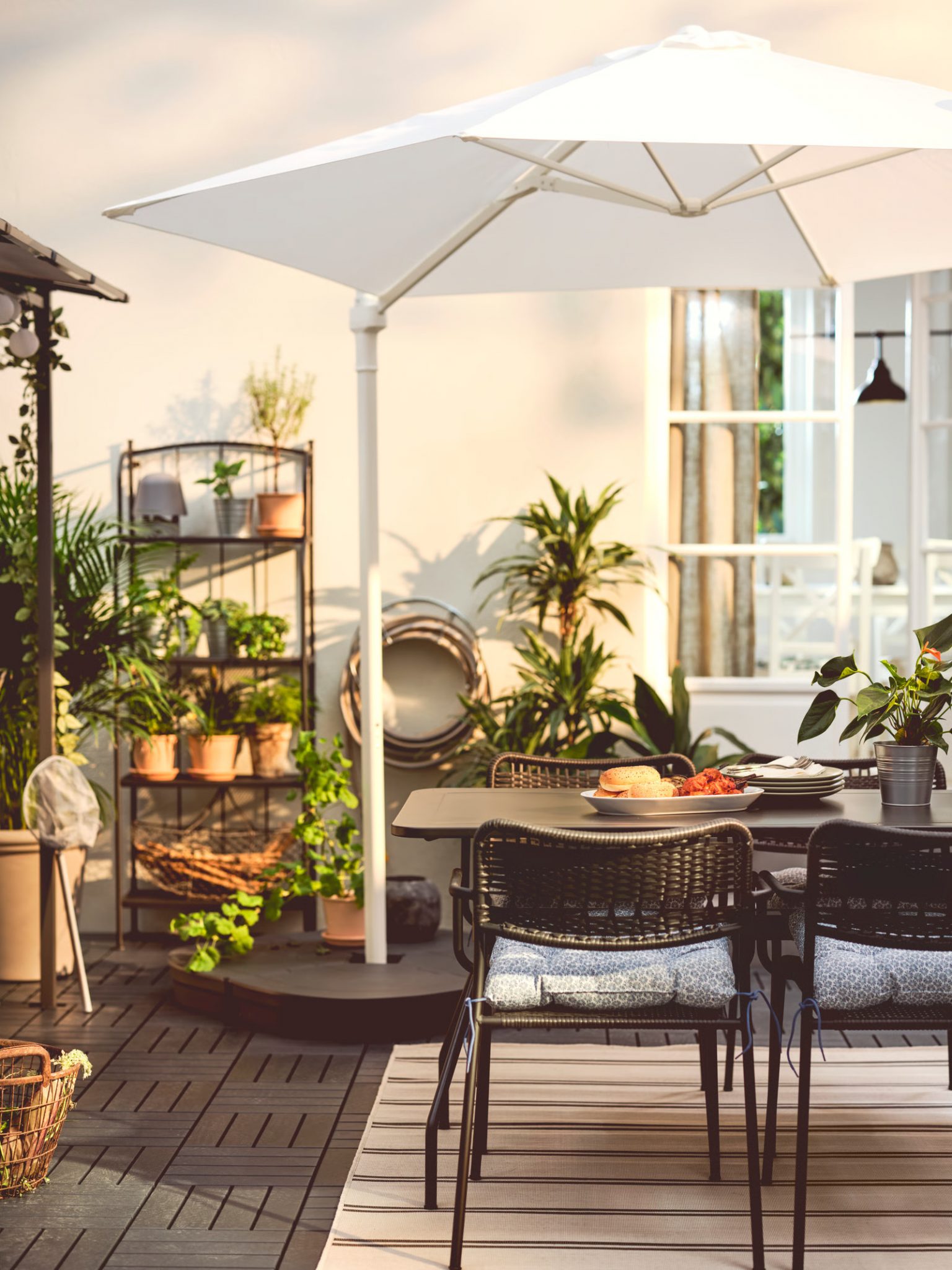 jardin de ville aménagé par IKEA