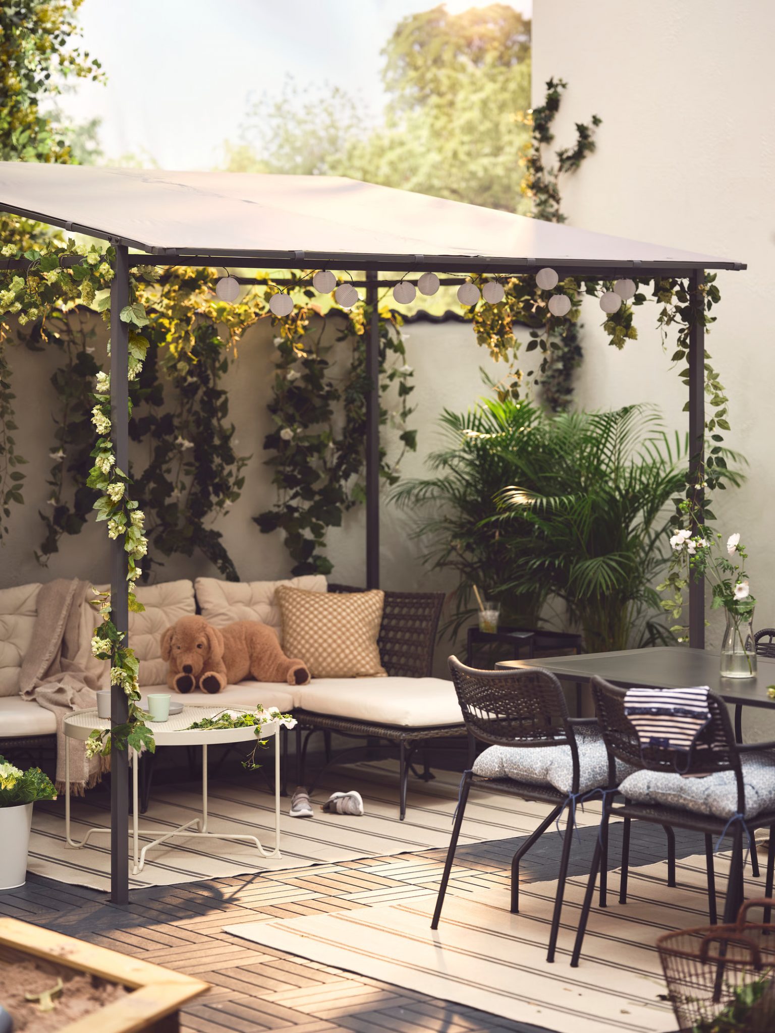 jardin de ville aménagé par IKEA