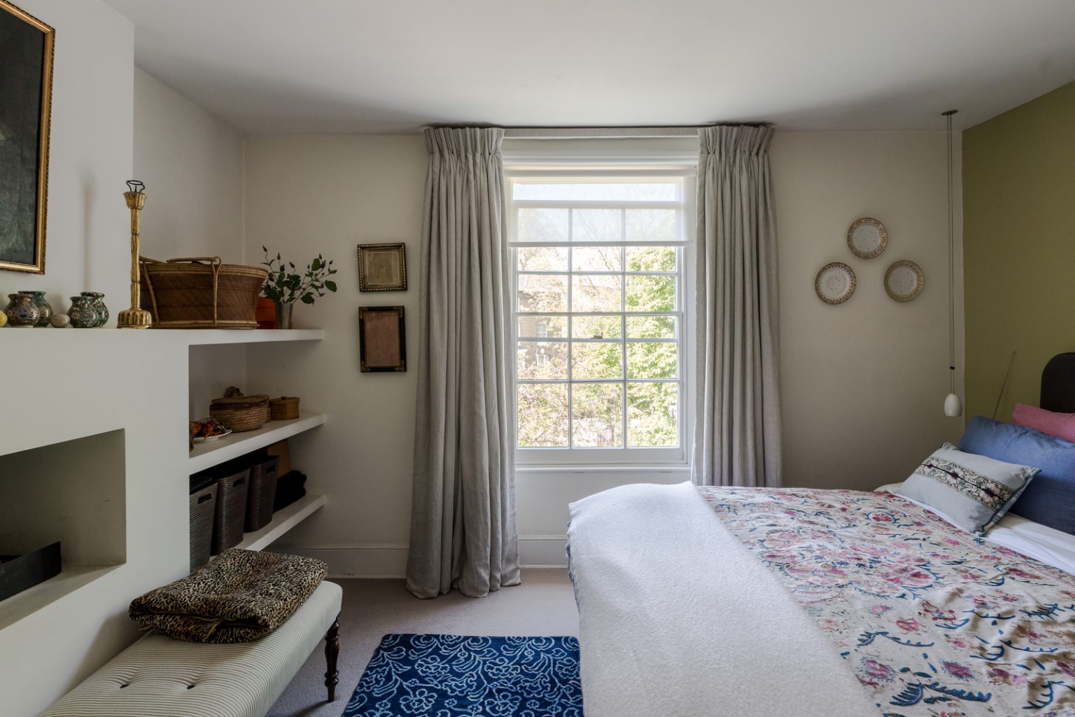 chambre avec cheminée