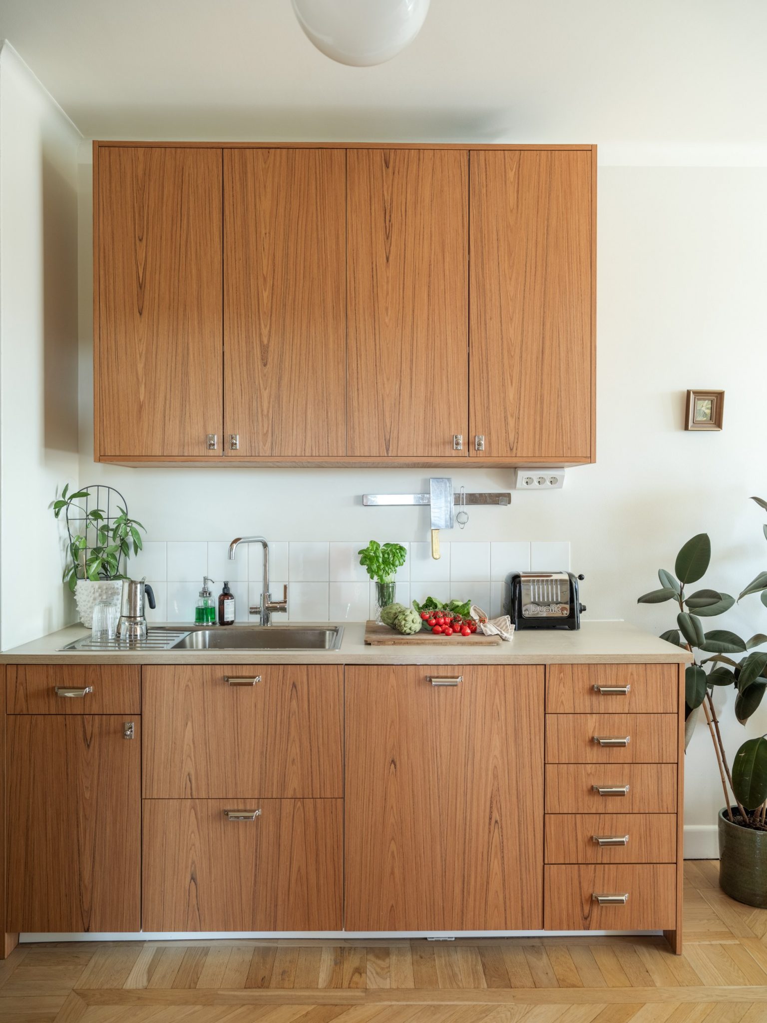 cuisine bois décoration vintage et scandinave style années 60