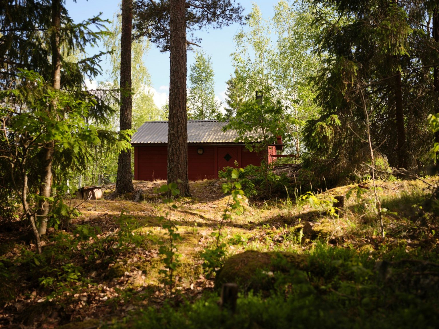 maison bois rouge Suède
