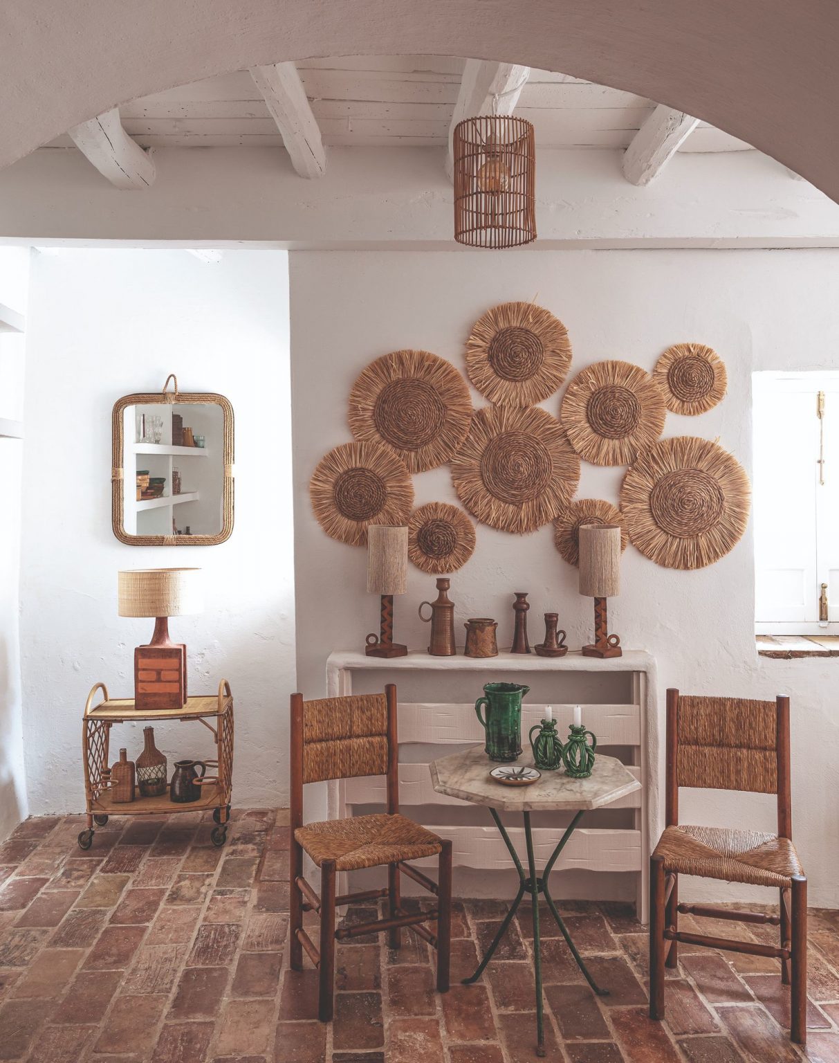 salle à manger décoration rustique chic espagnole
