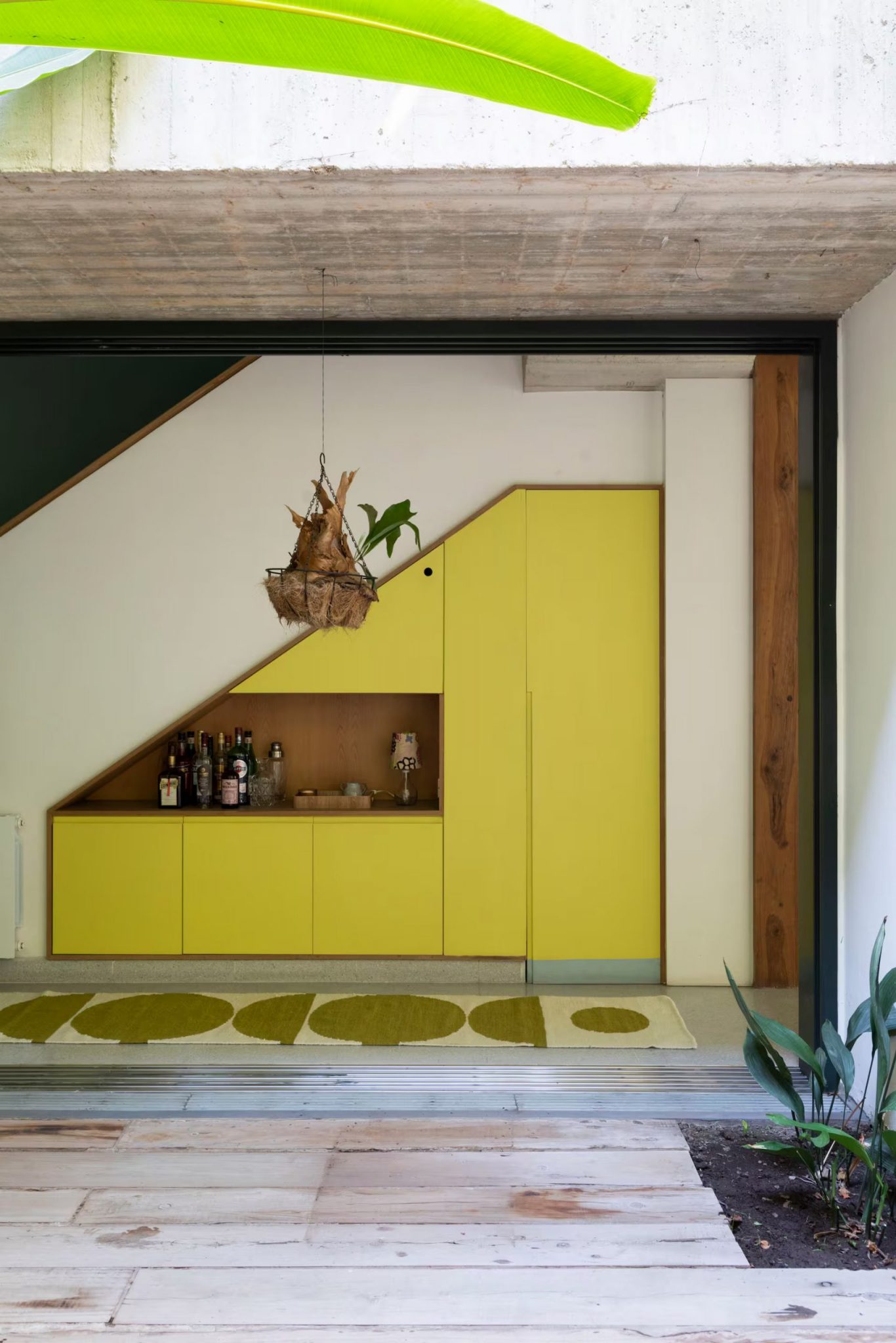salon maison de ville conçue par une architecte