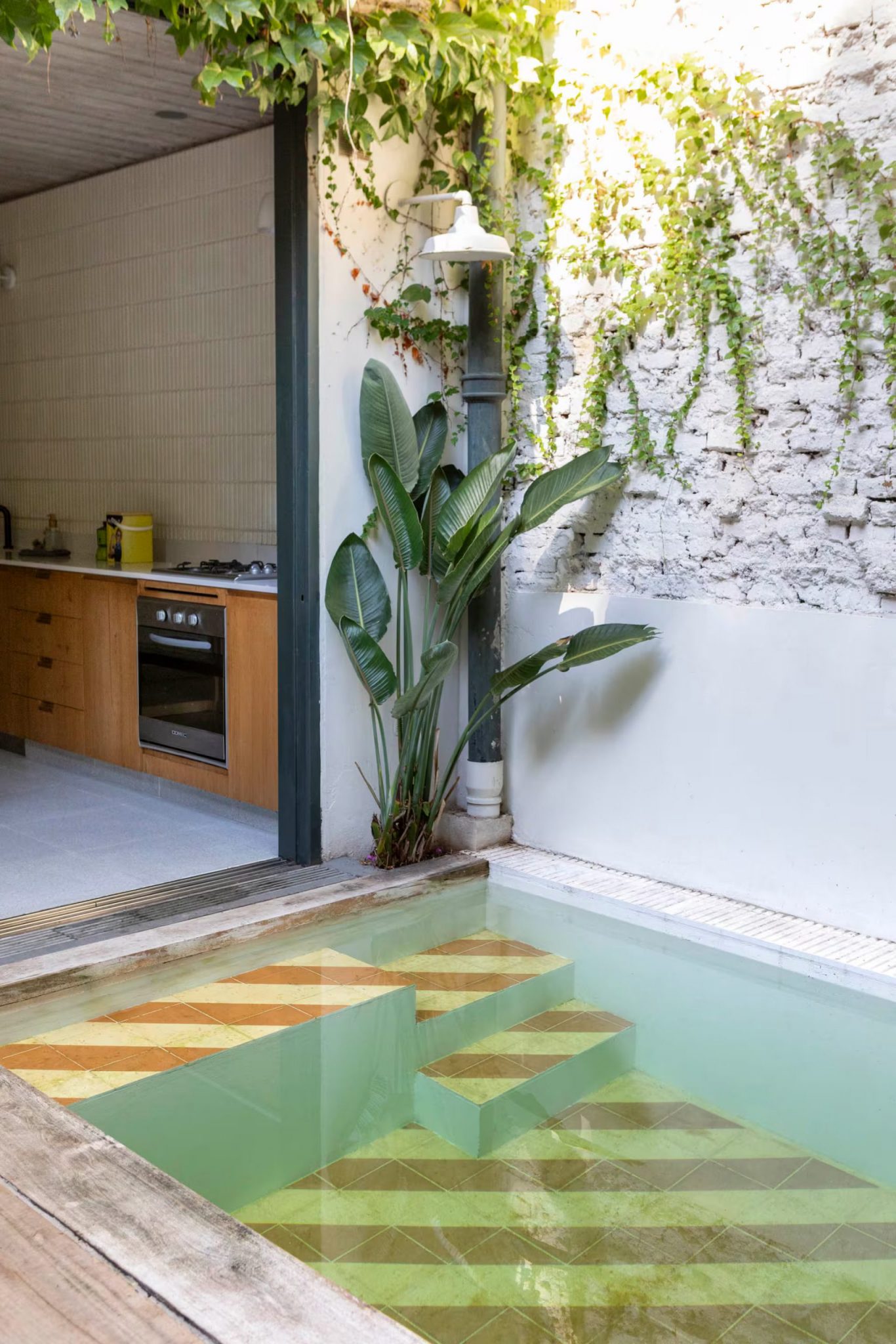 maison de ville avec piscine conçue par une architecte