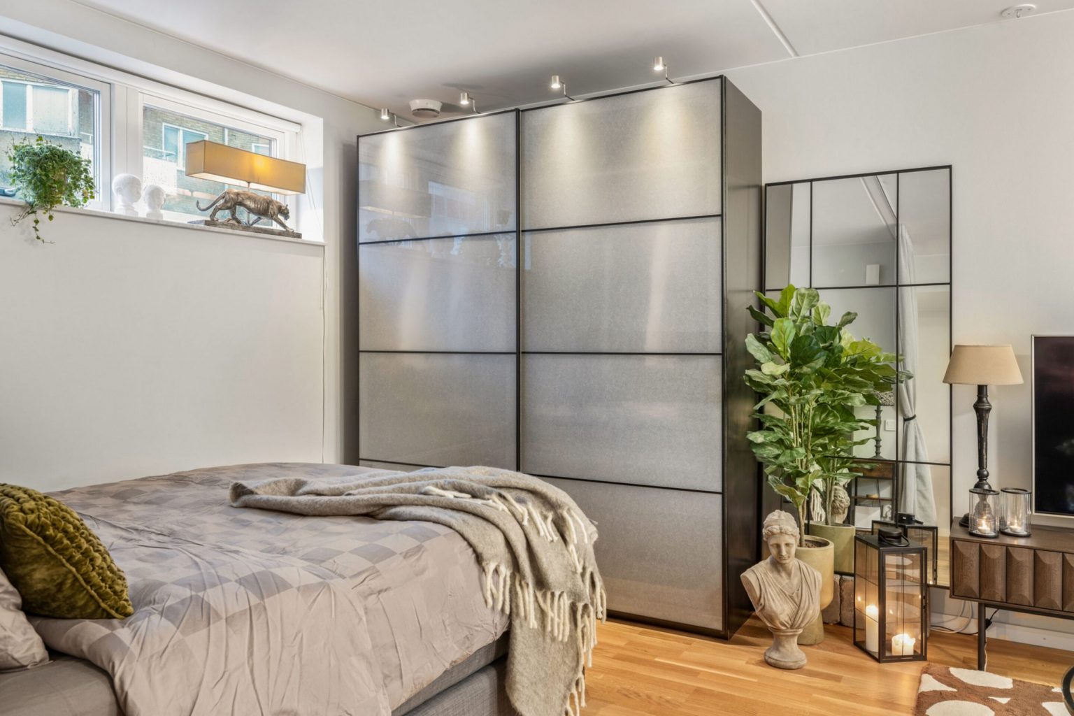 espace chambre studio 35m2 décoration scandinave