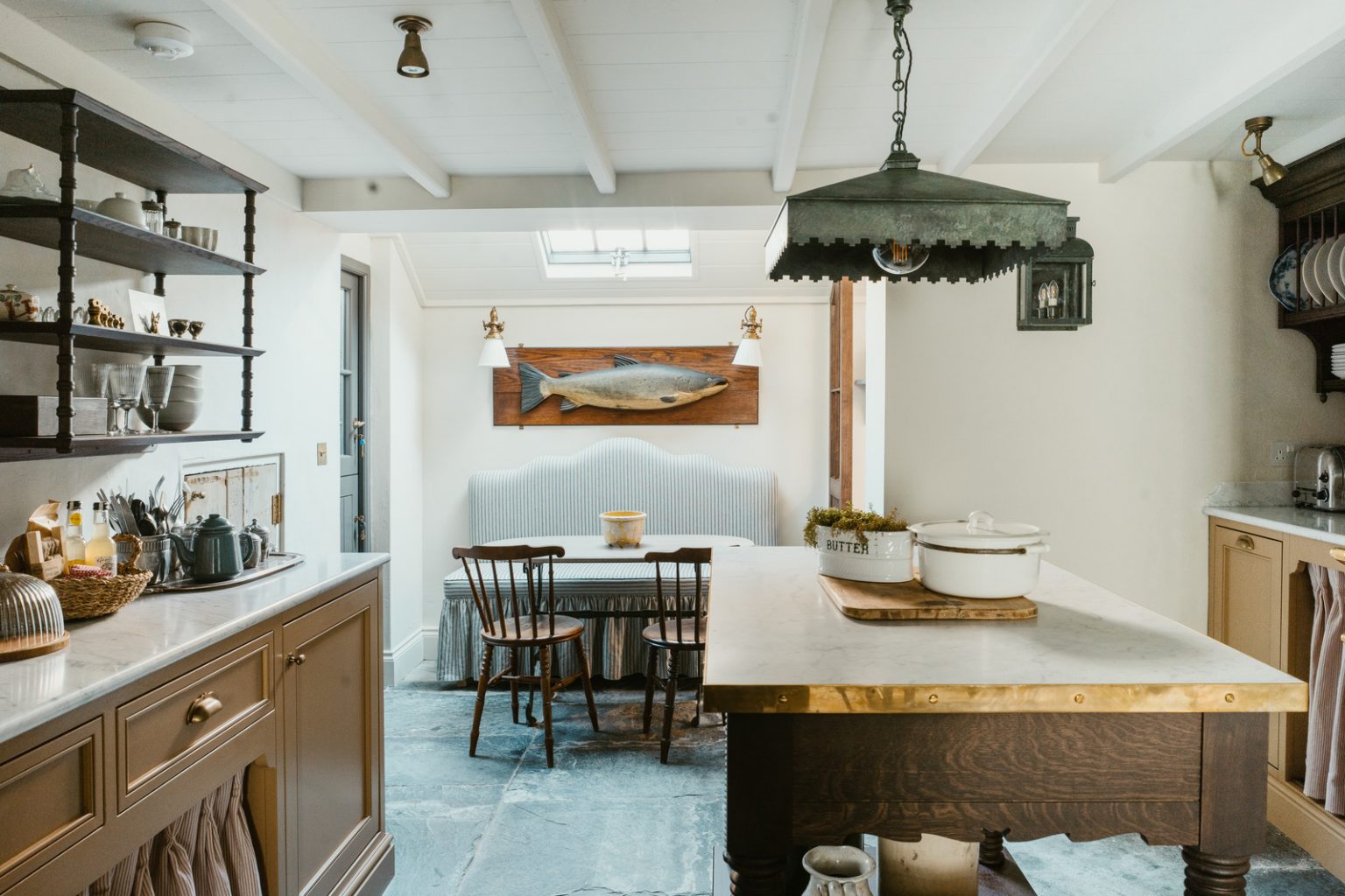 cuisine et salle à manger décoration anglaise et vintage