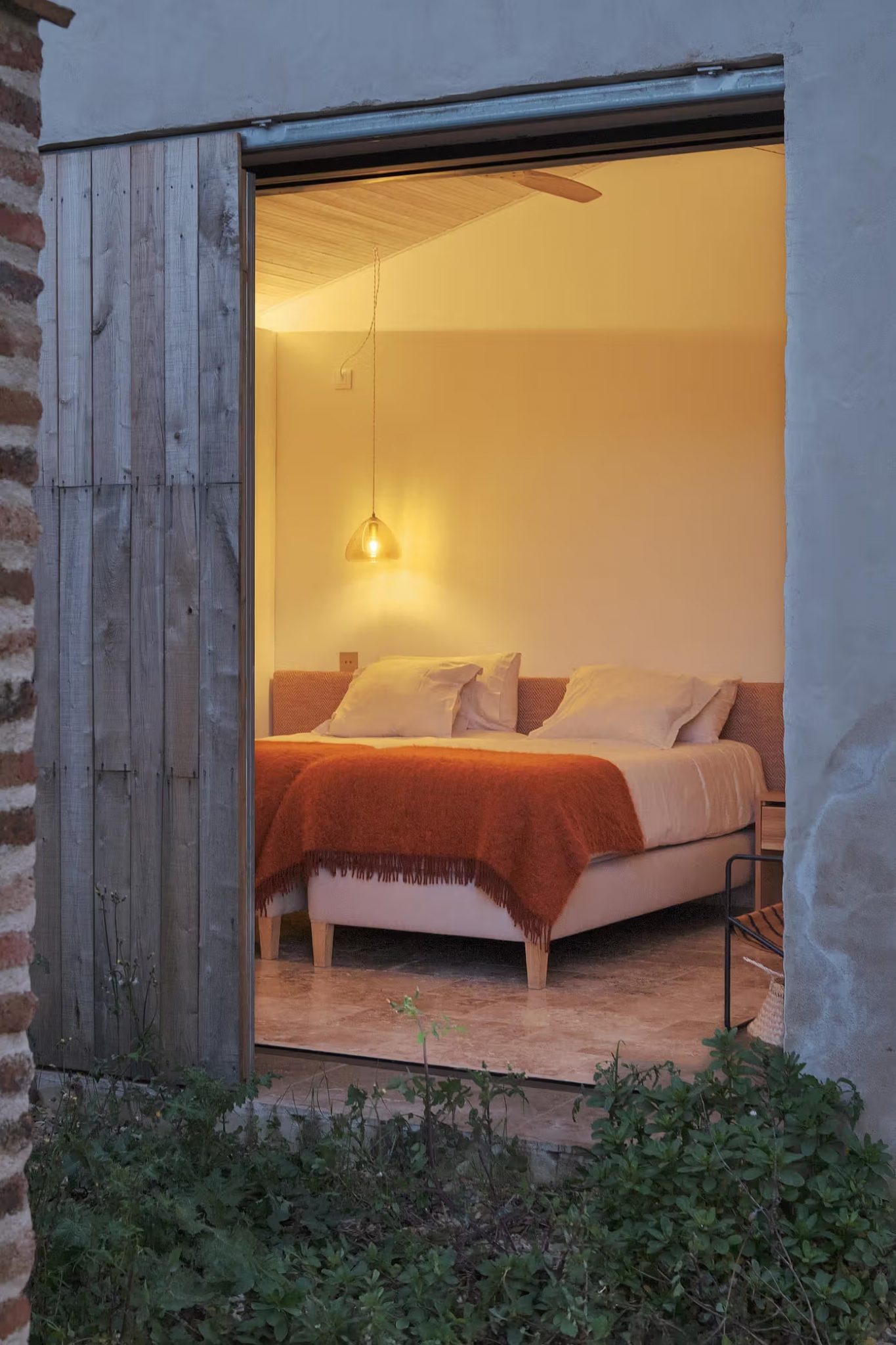 chambre maison rénovée décoration méditerranéenne 
