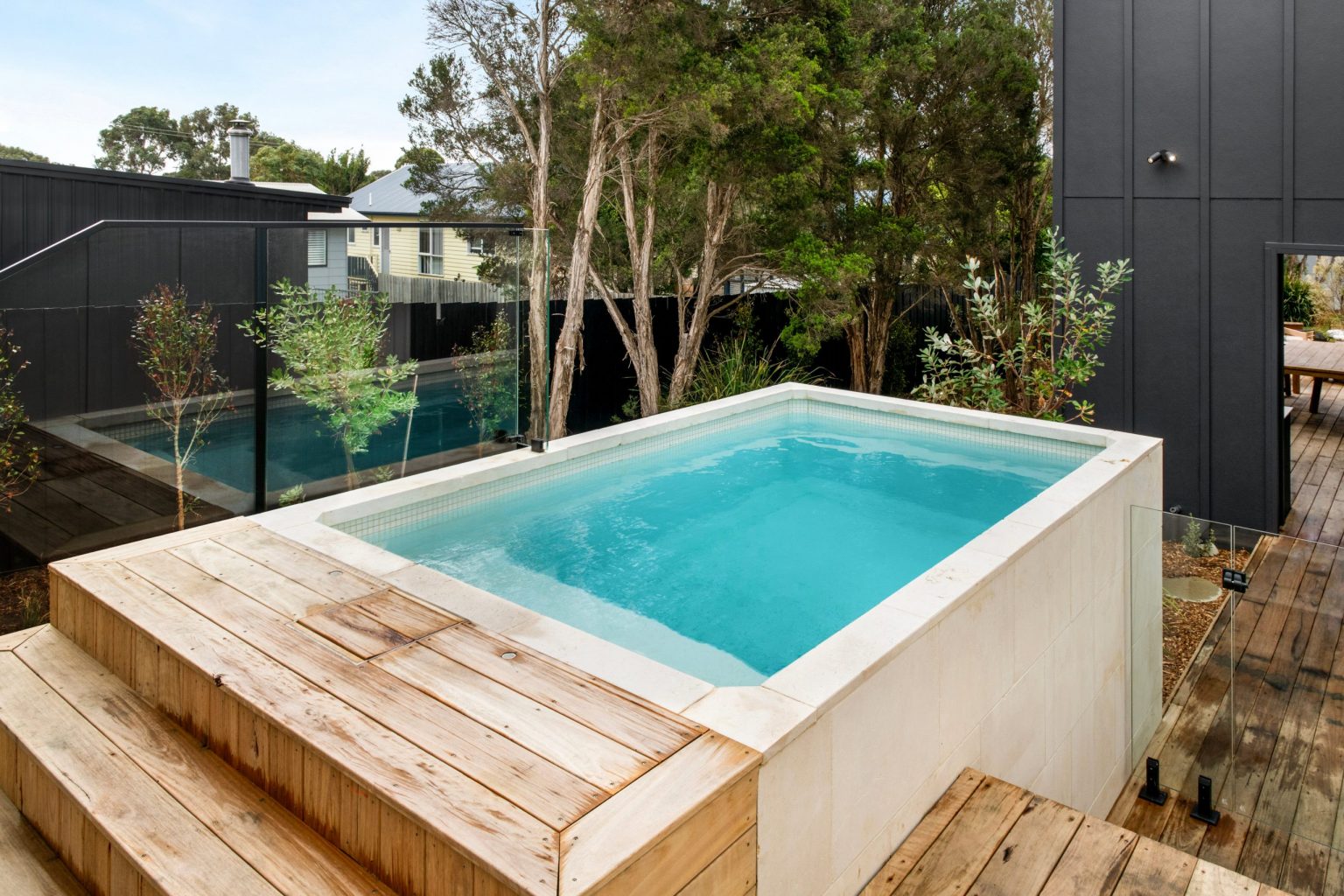 piscine Plunge Pool rectangulaire en béton