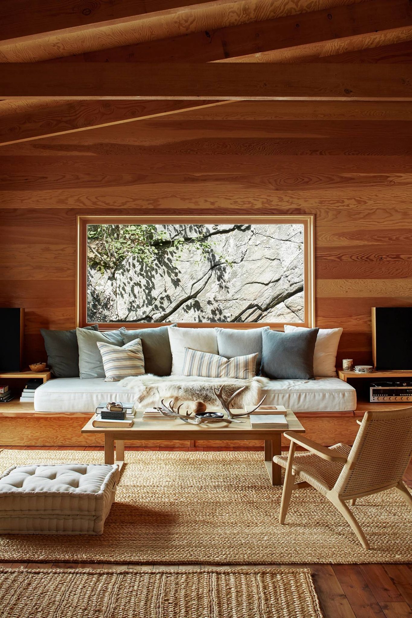 salon maison en bois hors réseaux
