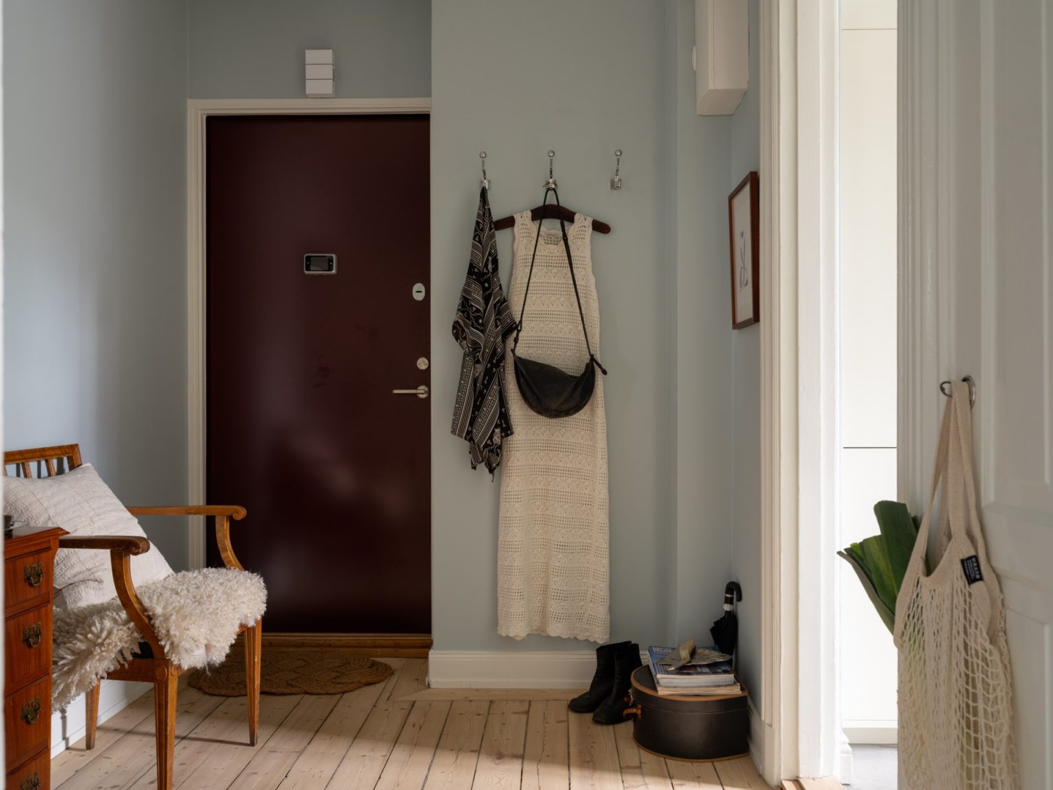 entrée studio 41m2 décoration vintage