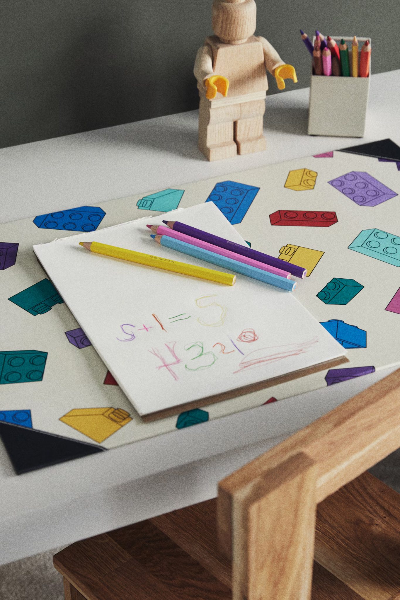 sous-main pour bureau LEGO et H&M Home
