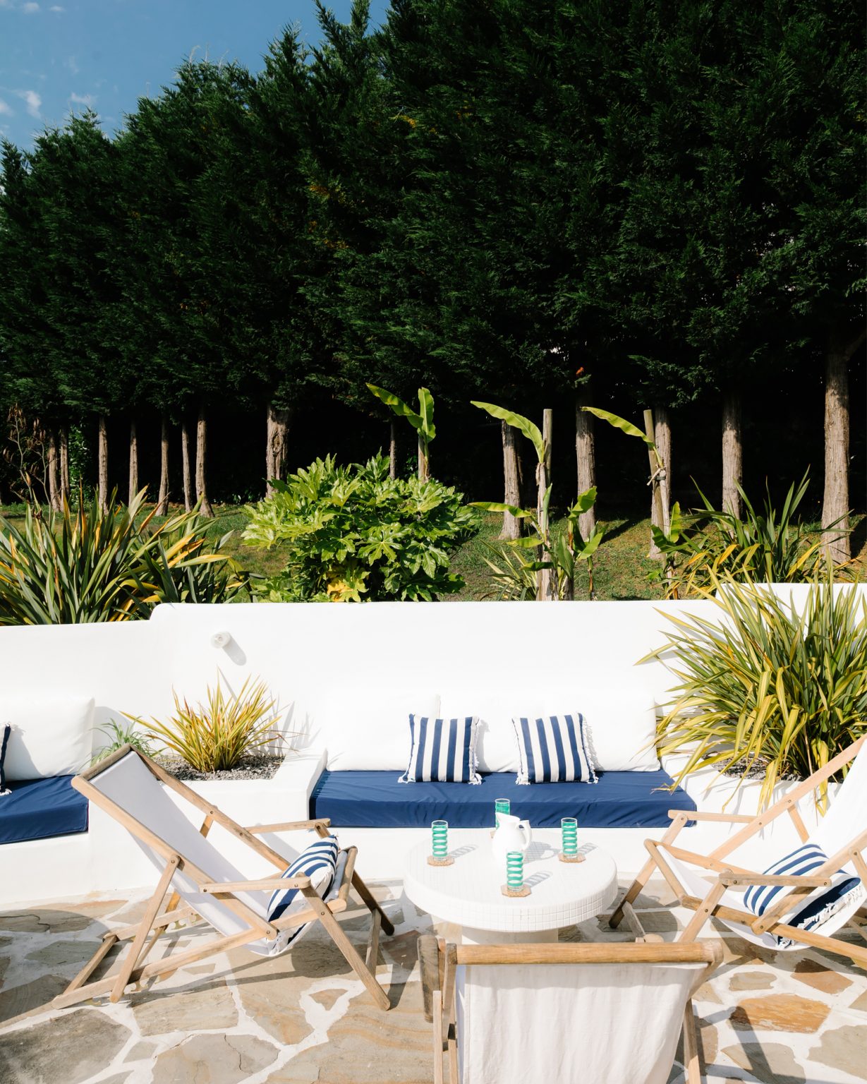 terrasse maison basque avec piscine Maisons Domino Guéthary