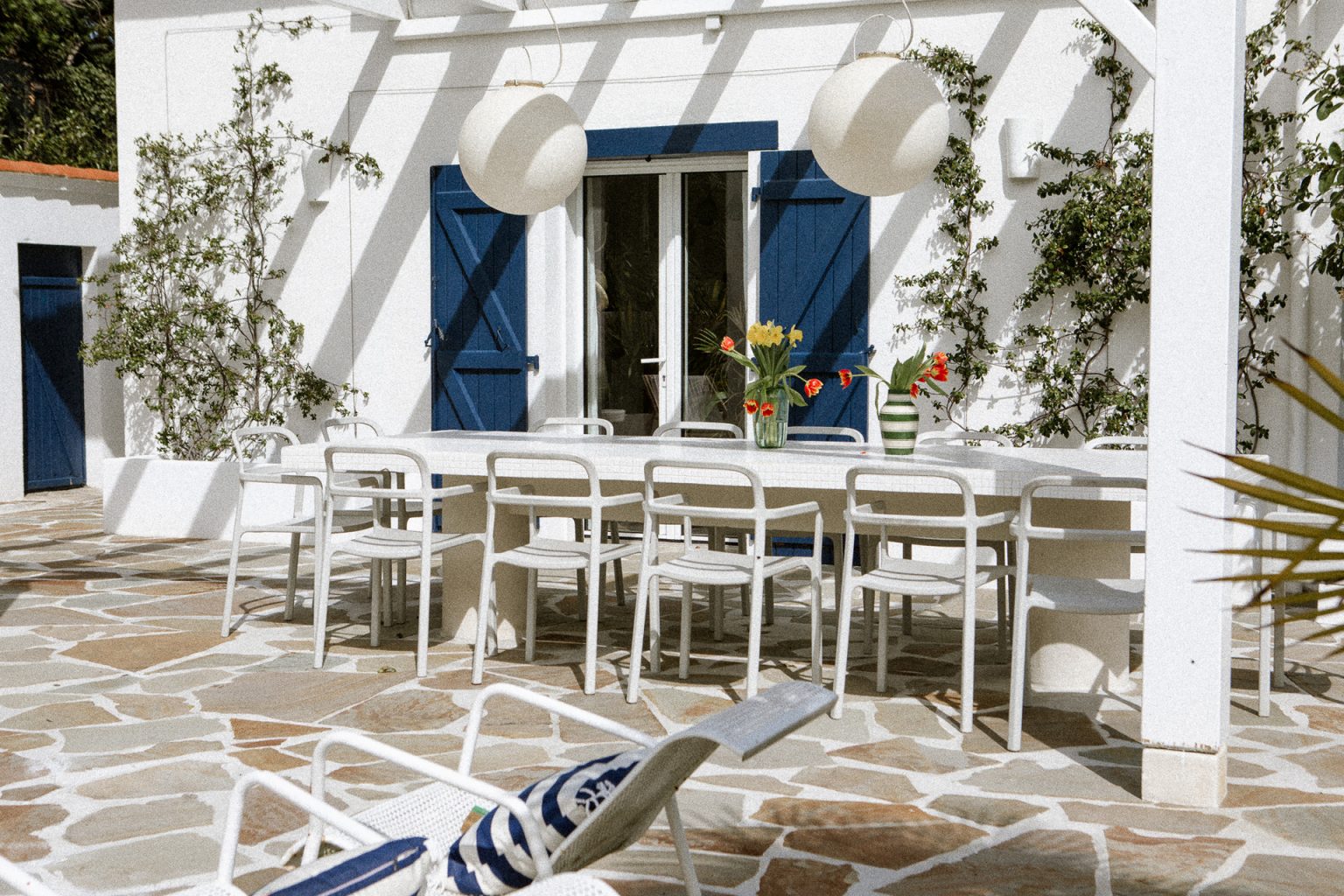 terrasse maison basque avec piscine Maisons Domino Guéthary