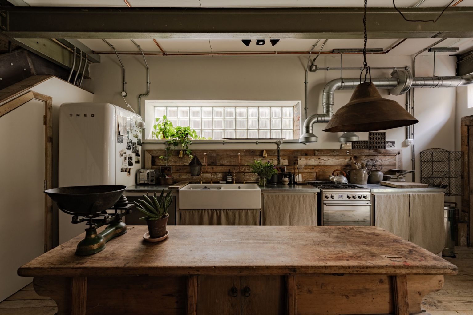 cuisine maison loft décoration vintage