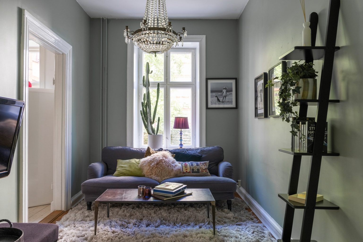 salon style classique chic appartement 54m2
