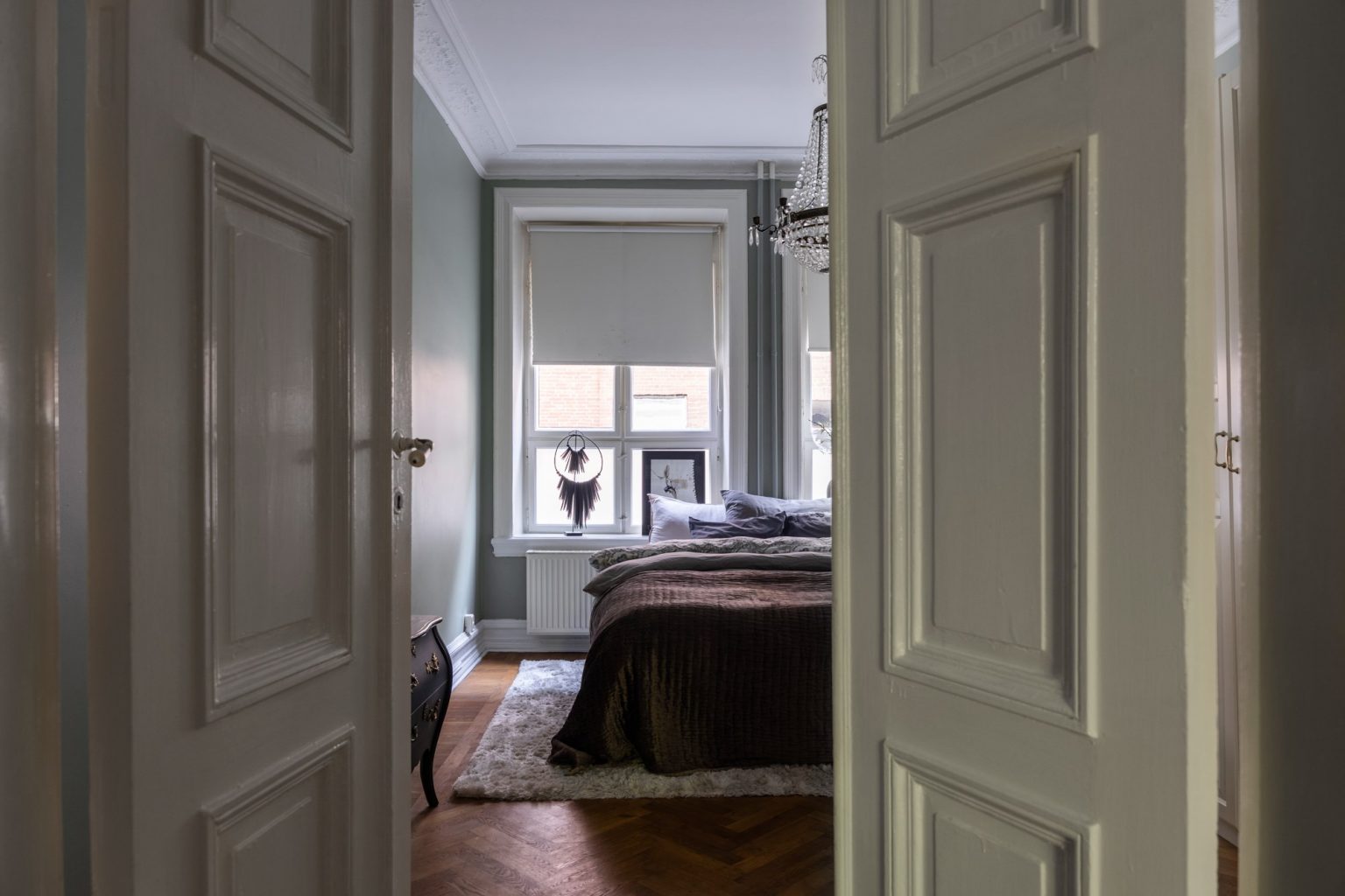 chambre style classique chic appartement 54m2