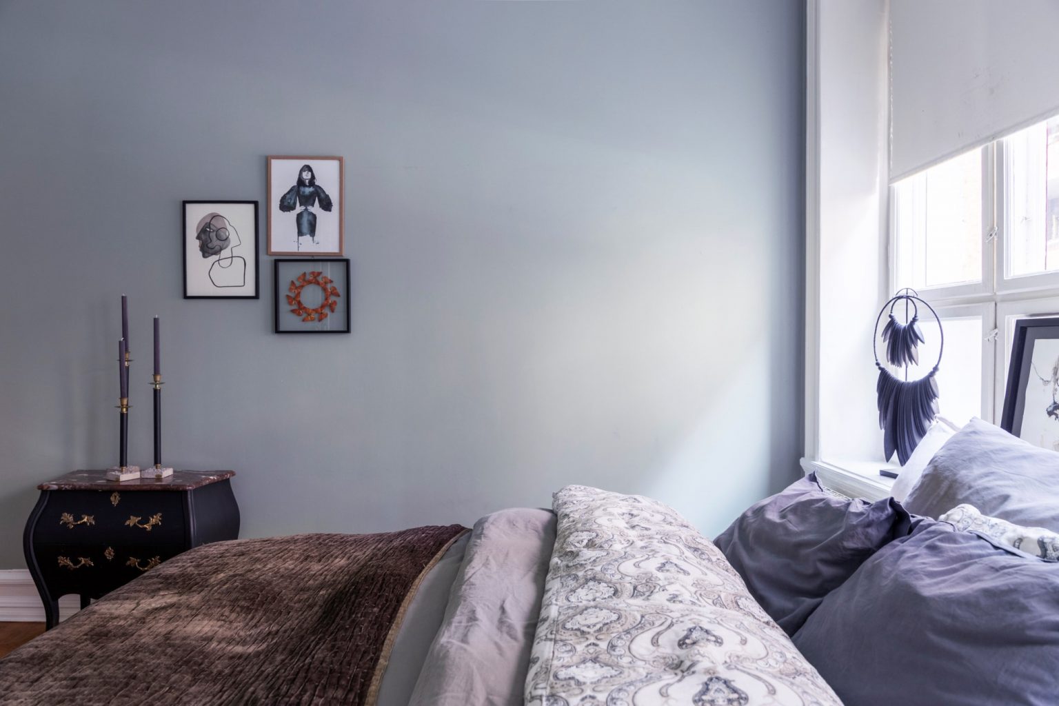 chambre style classique chic appartement 54m2