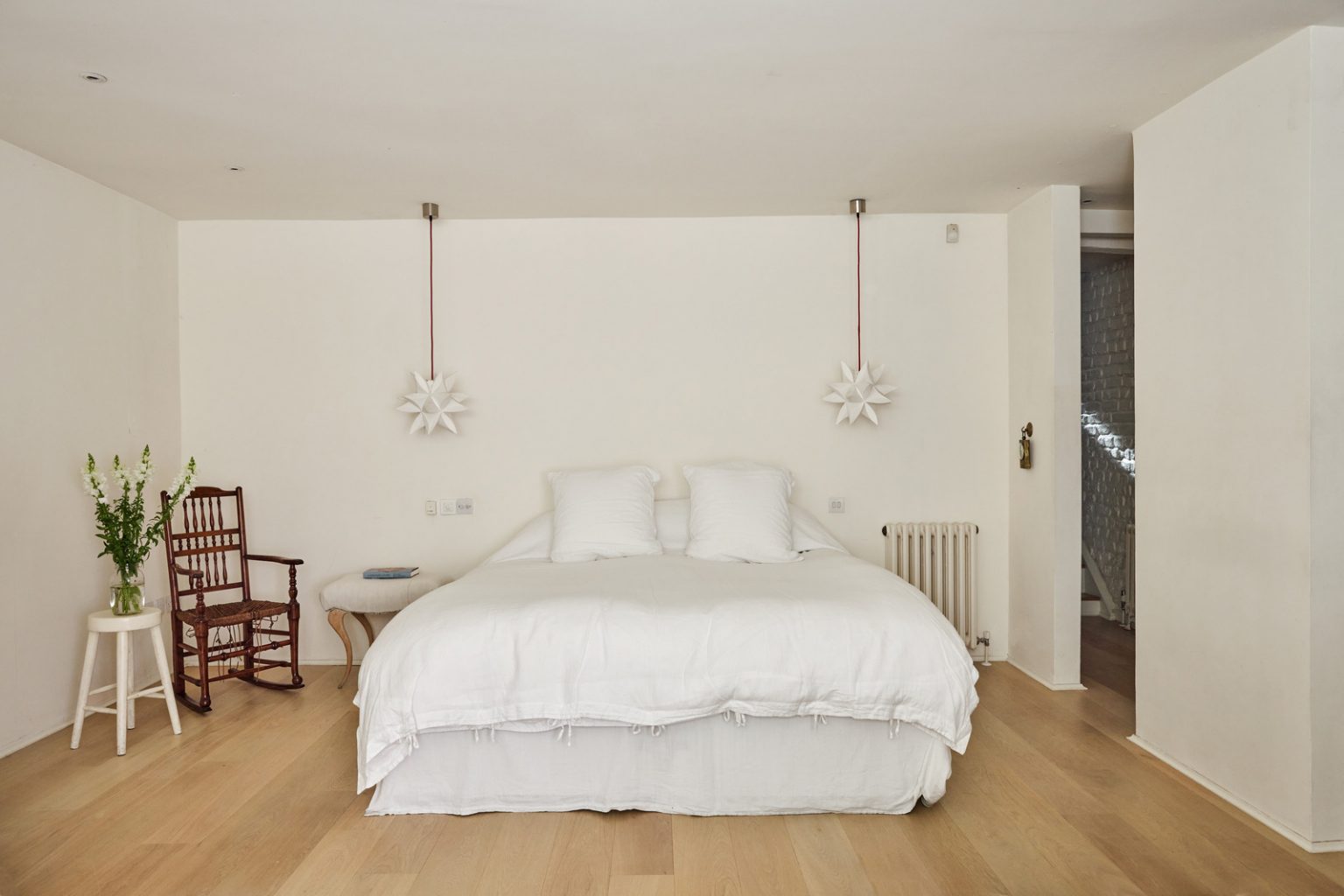 chambre décoration minimaliste blanche