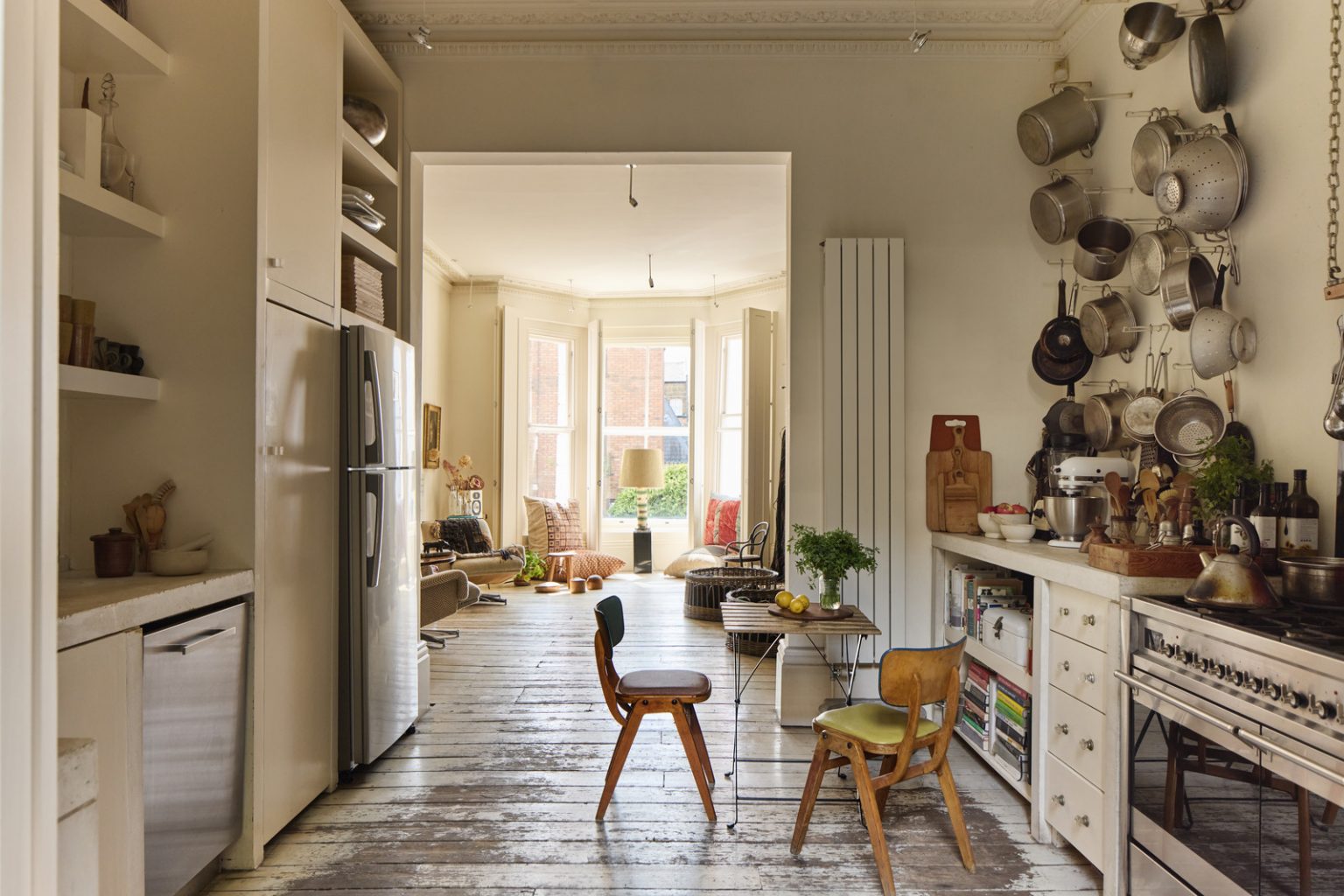 cuisine appartement Notting Hill décoration vintage