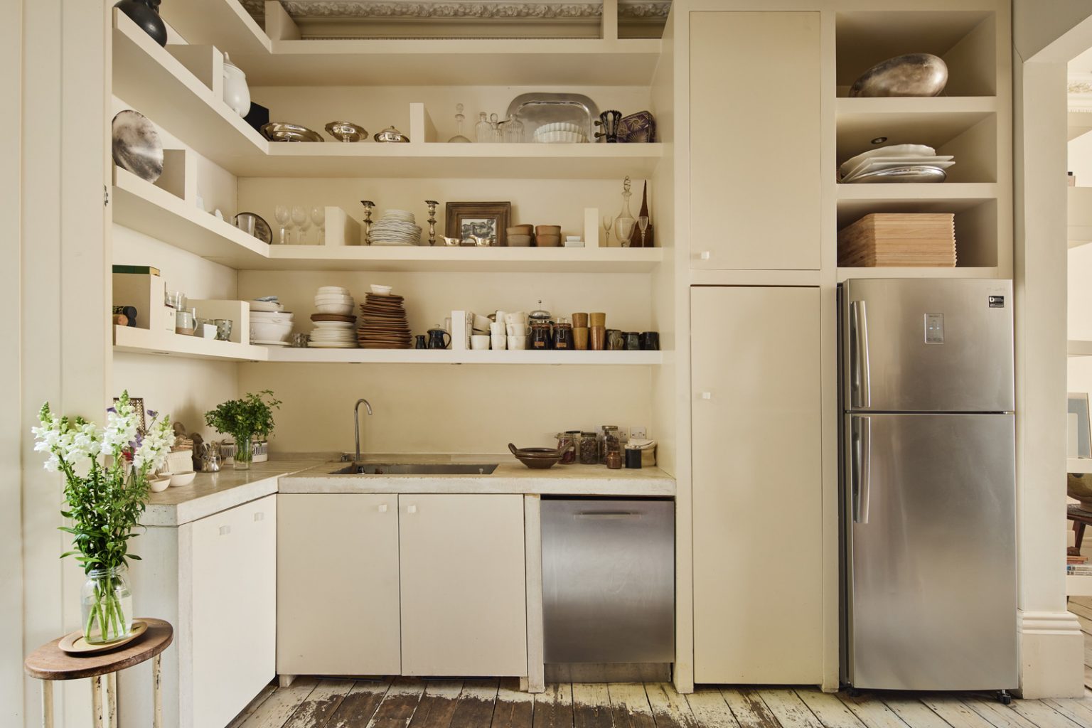 cuisine appartement Notting Hill décoration vintage