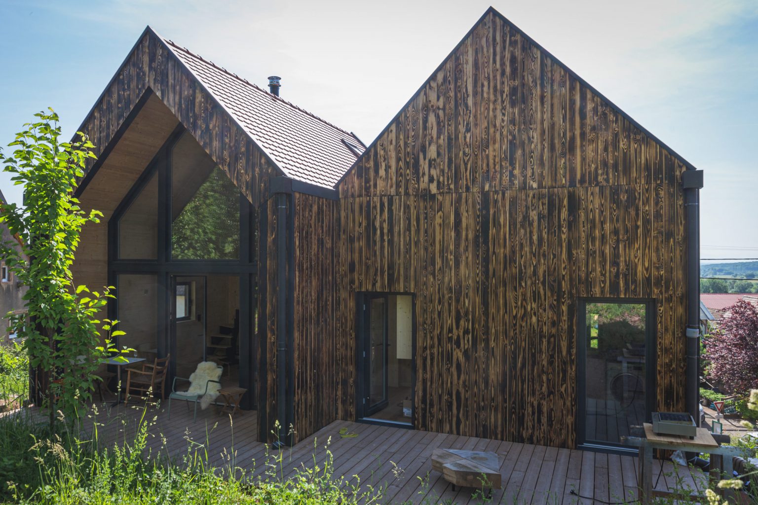 deux petites maisons 40m2 préfabriquée en Alsace par ÜTE