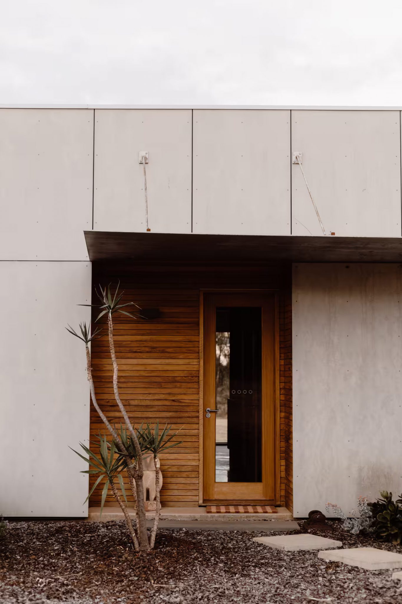 entrée maison contemporaine