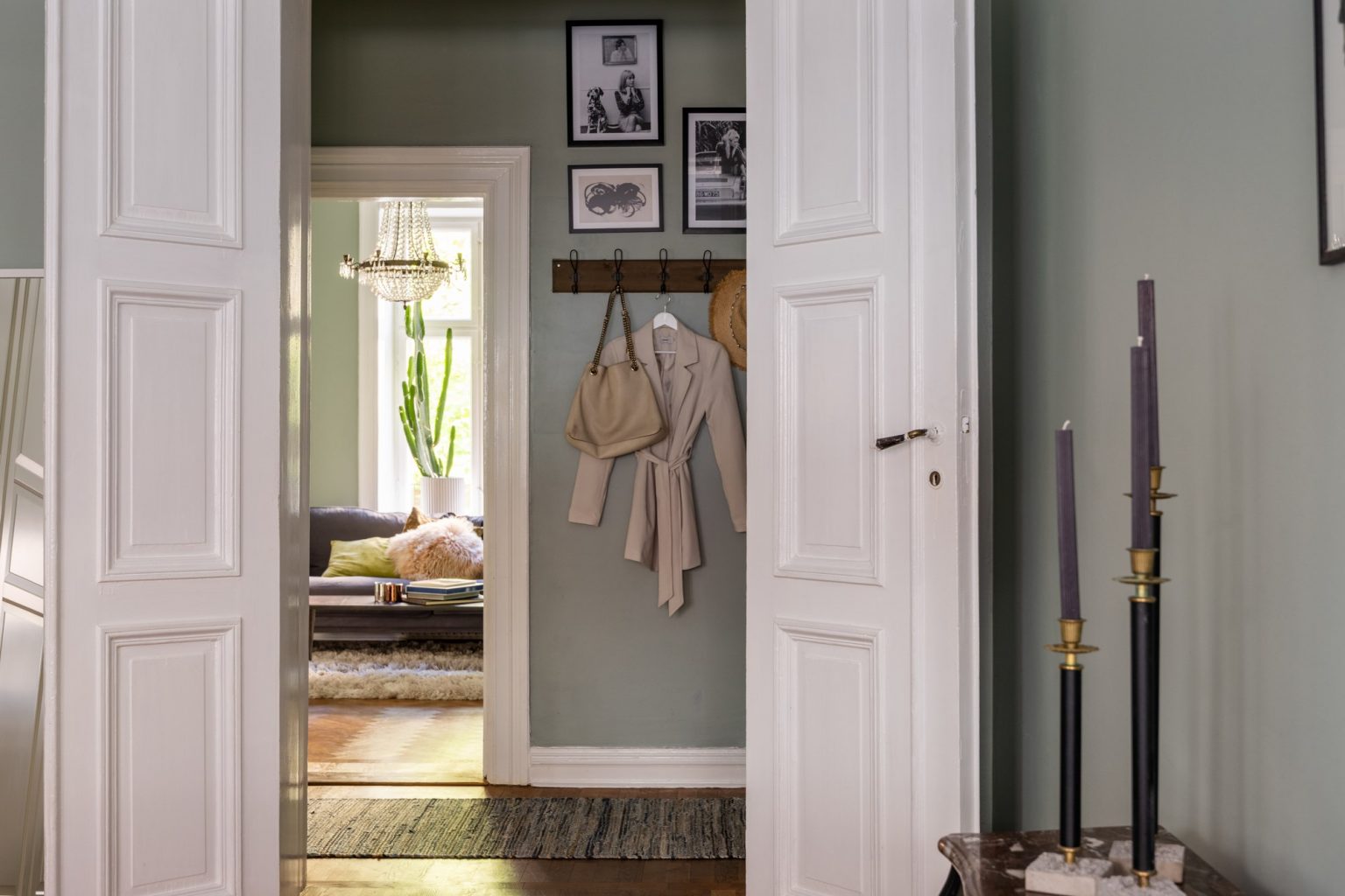 chambre style classique chic appartement 54m2