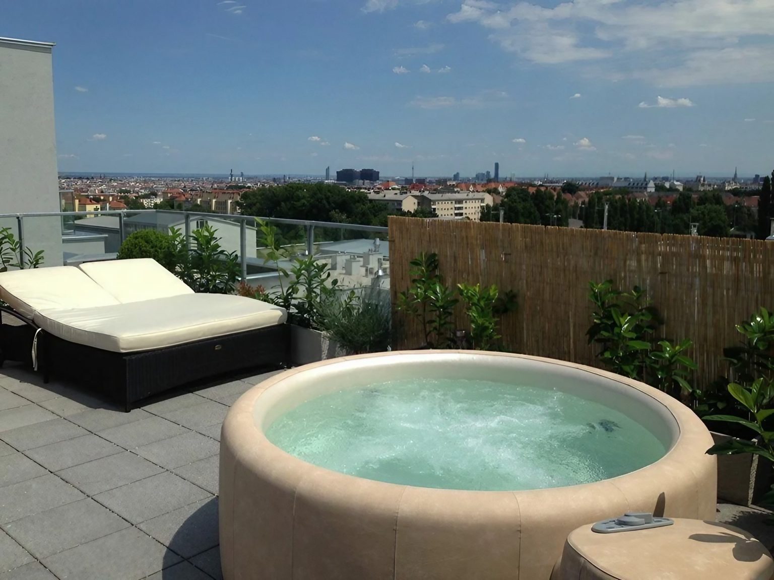 spa sur balcon