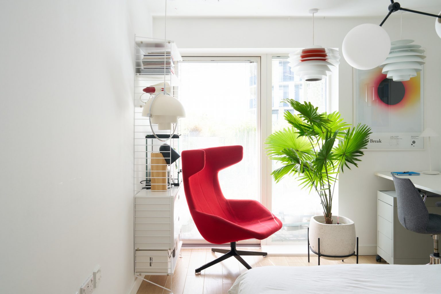 chambre décoration contemporaine appartement 48m2