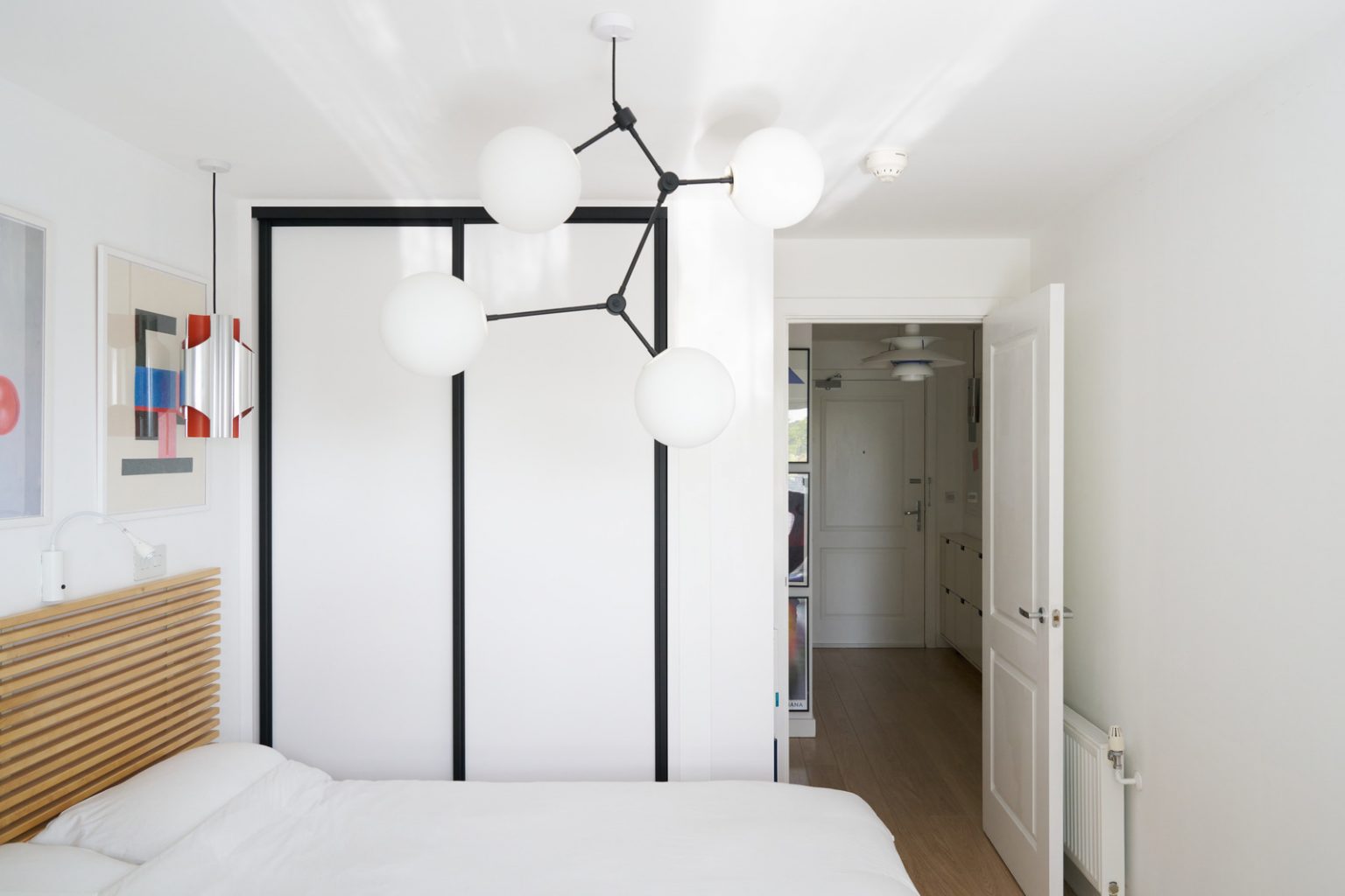 chambre avec placard décoration contemporaine