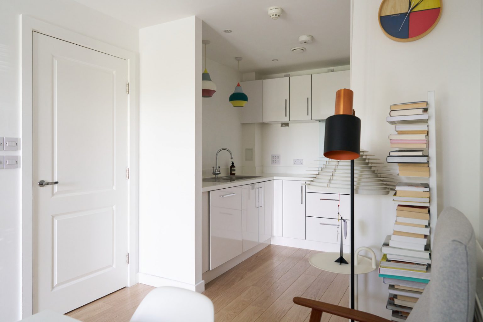 cuisine et salle à manger décoration contemporaine appartement 48m2