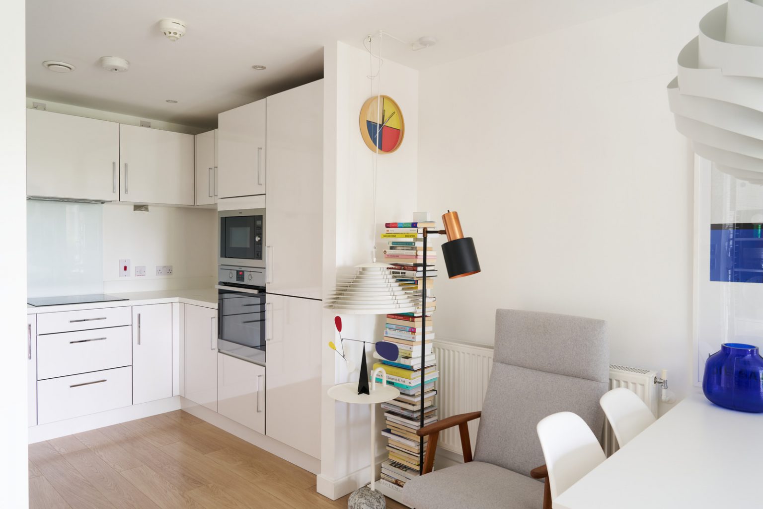cuisine et salle à manger décoration contemporaine appartement 48m2
