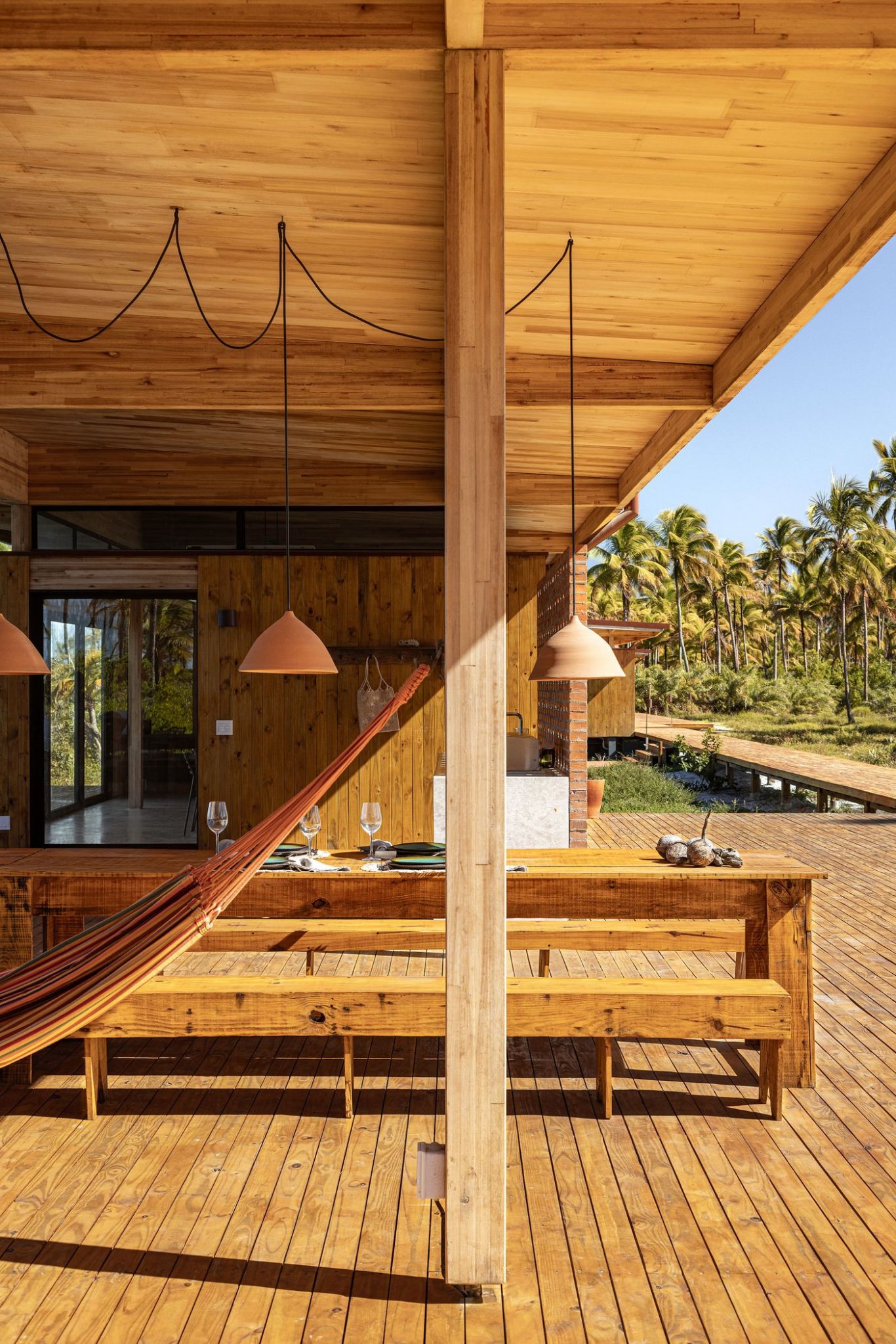 terrasse couverte maison contemporaine Modular Bahia