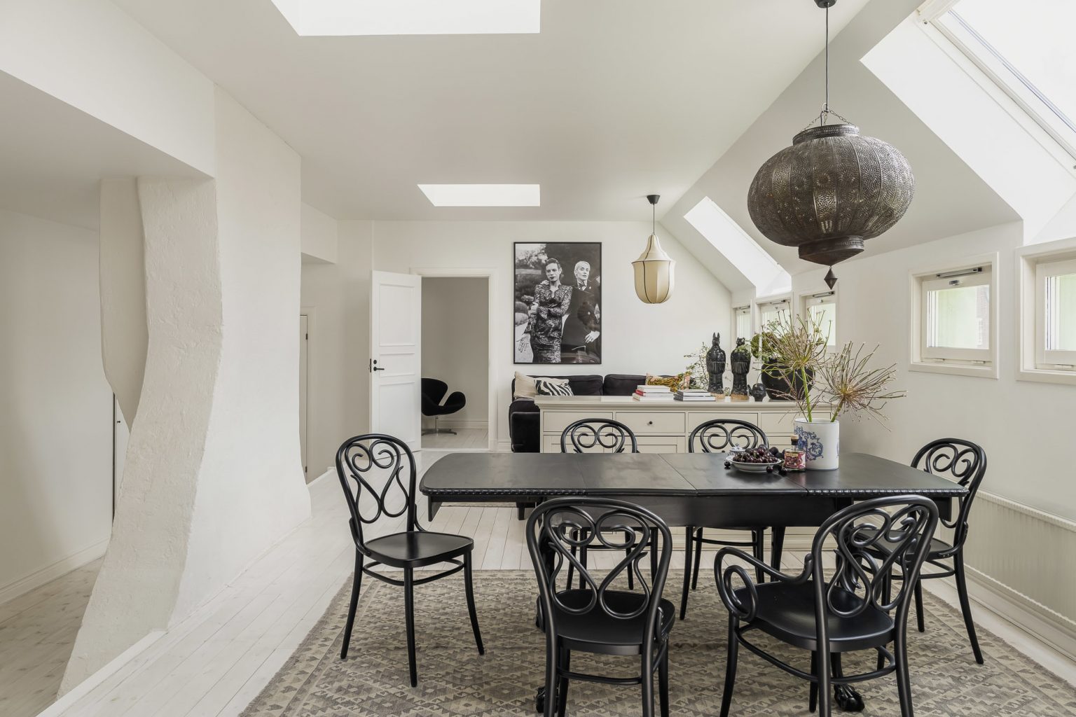 salle à manger appartement mansardé