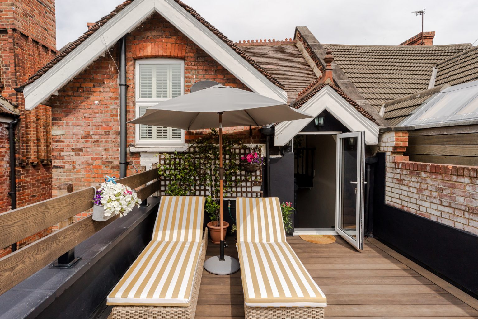 terrasse sur le toit 