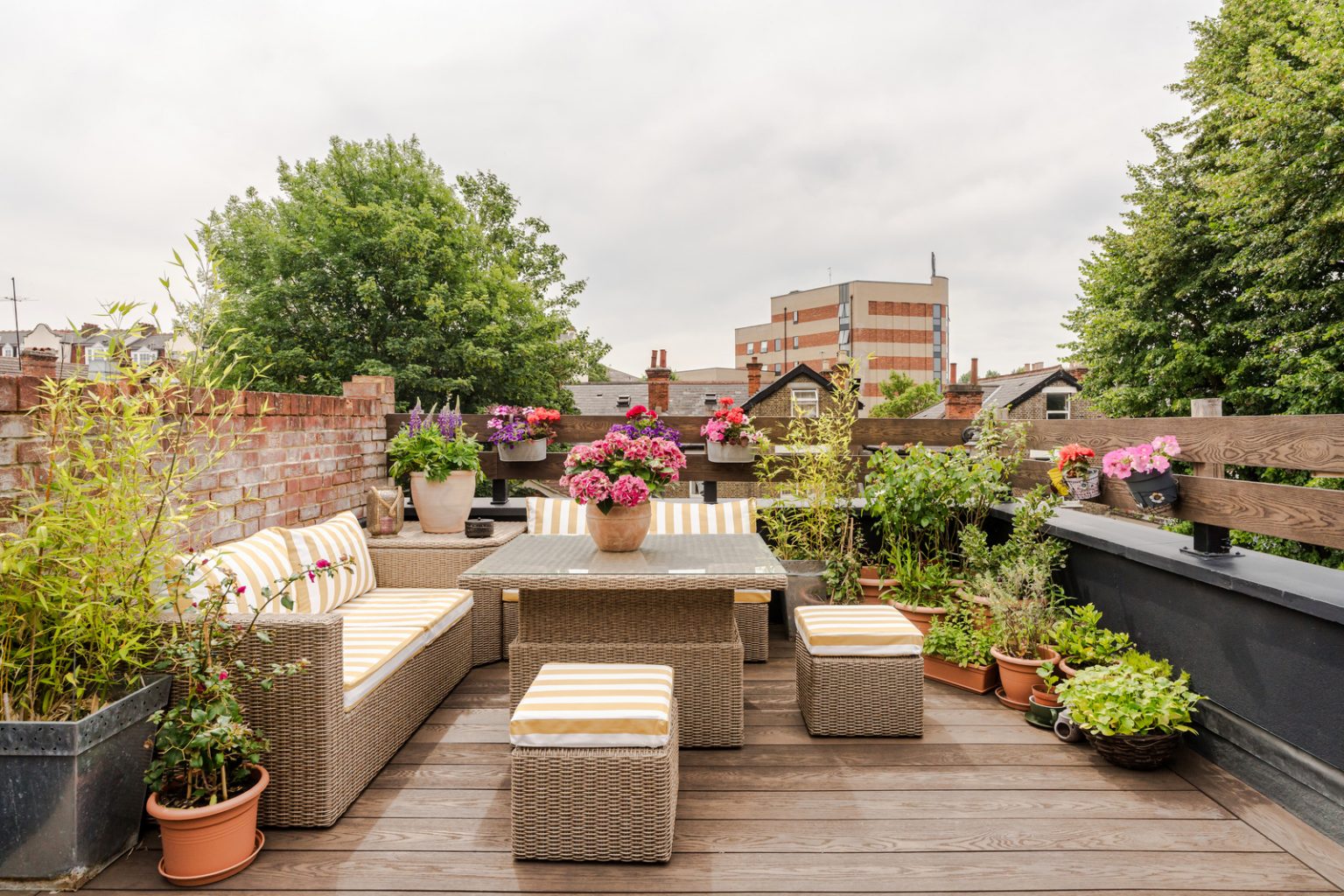 terrasse sur le toit