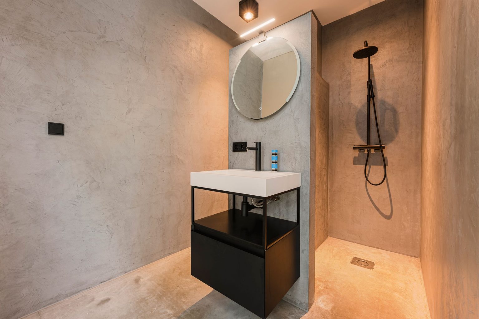 salle de bain design béton
