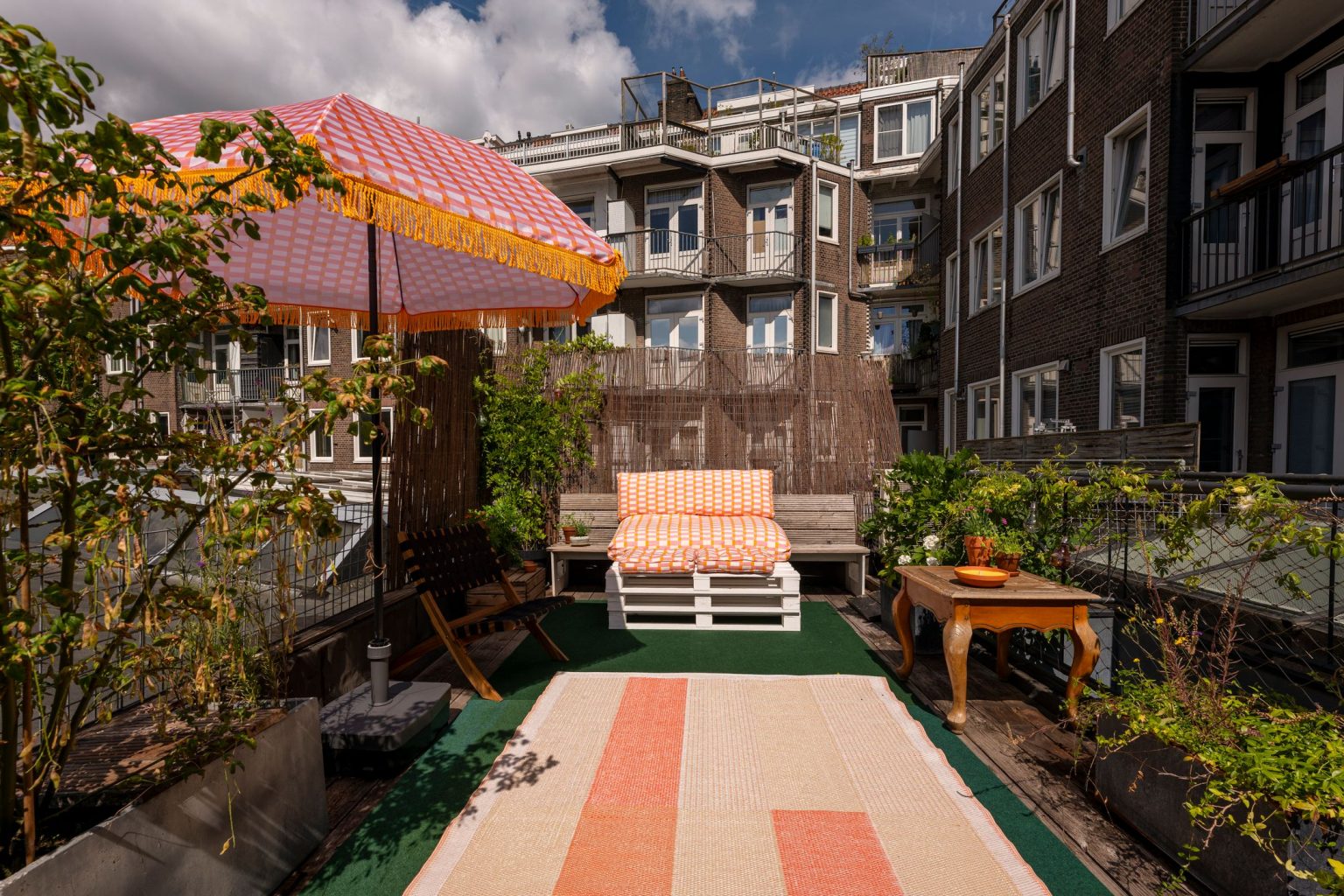 terrasse décoration colorée