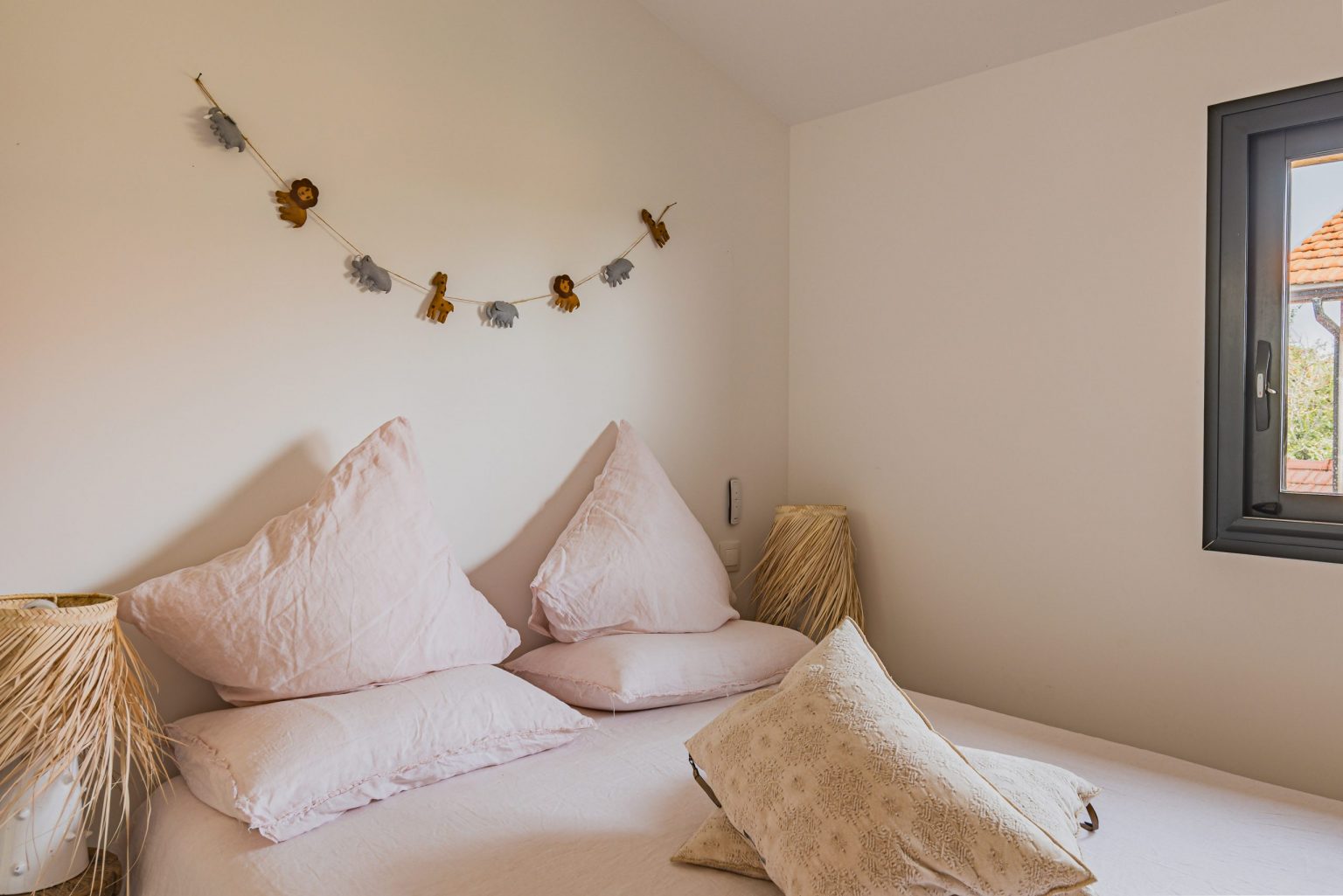 chambre décoration ethnique chic Photo : © Jean Philippe Bellon