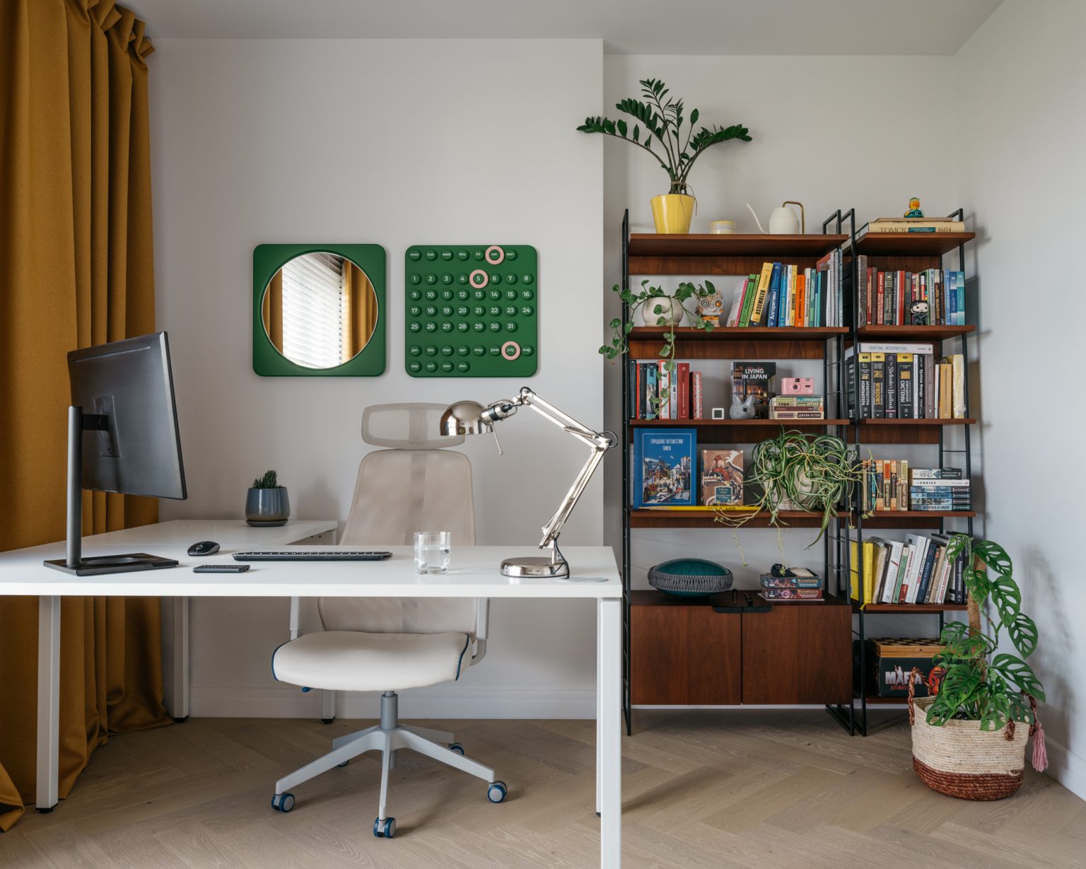 bureau décoration mid-century