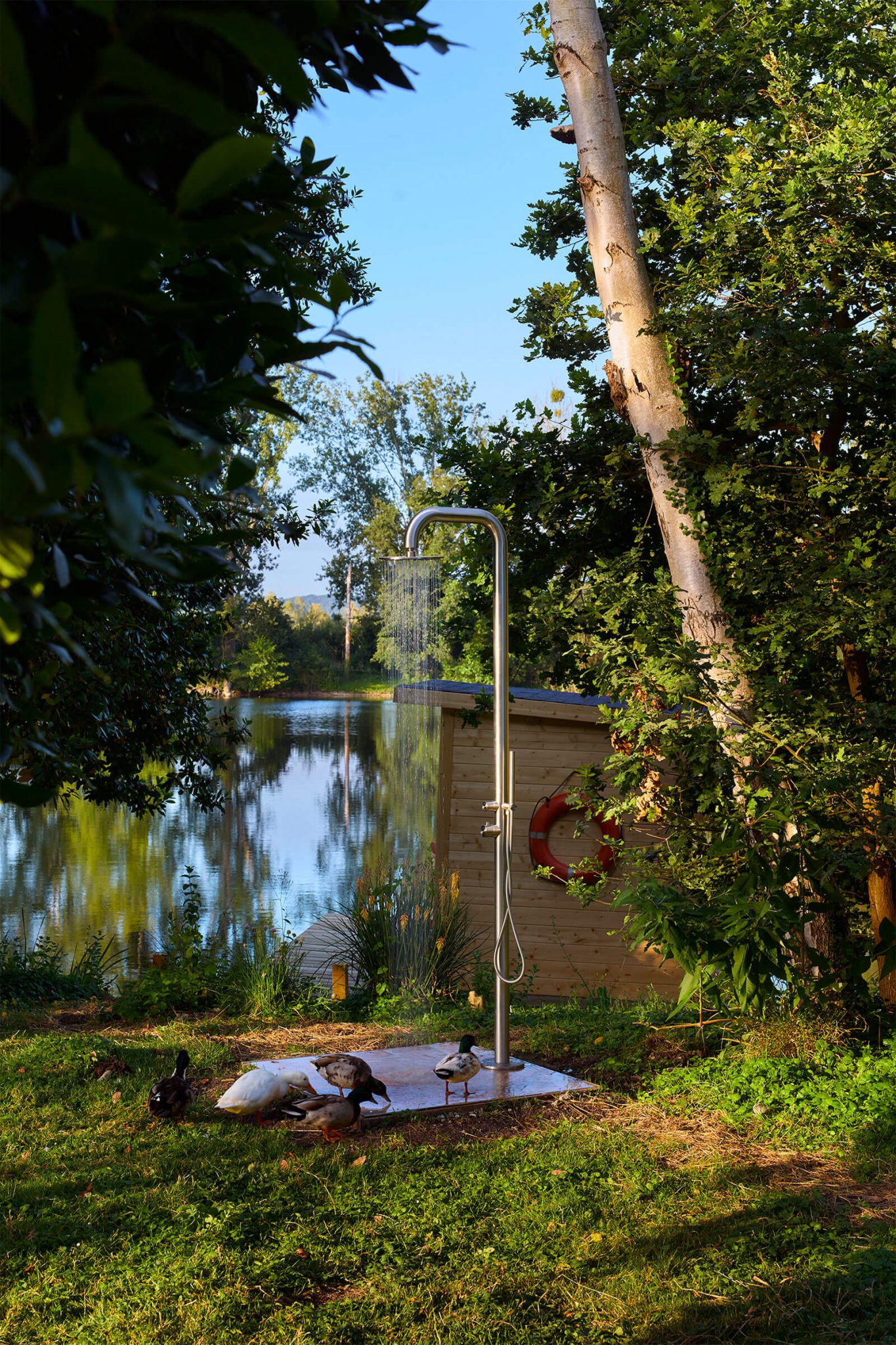 douche extérieure maison de campagne Velvet House